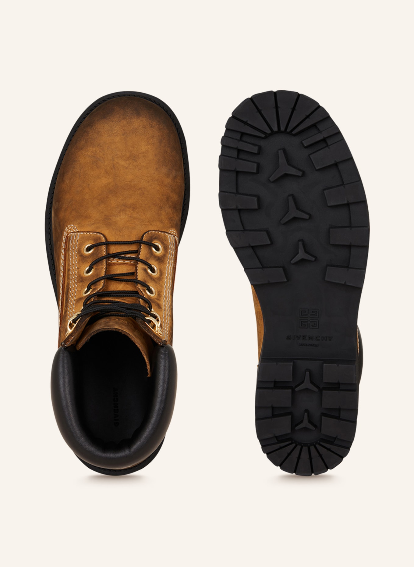 GIVENCHY Šněrovací boty, Barva: KOŇAKOVÁ/ ČERNÁ (Obrázek 5)