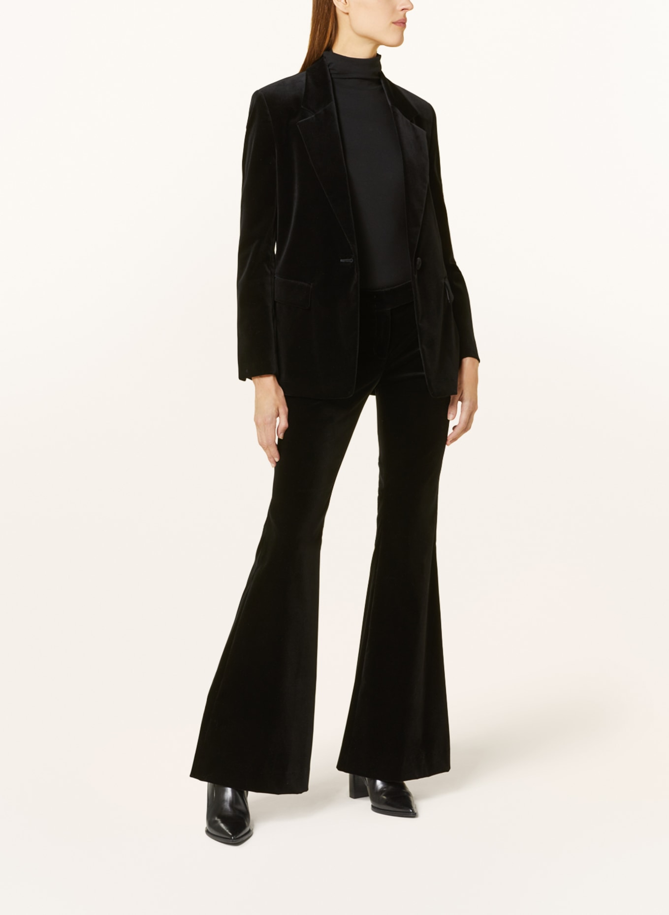 DOROTHEE SCHUMACHER Velvet pants, Color: BLACK (Image 2)