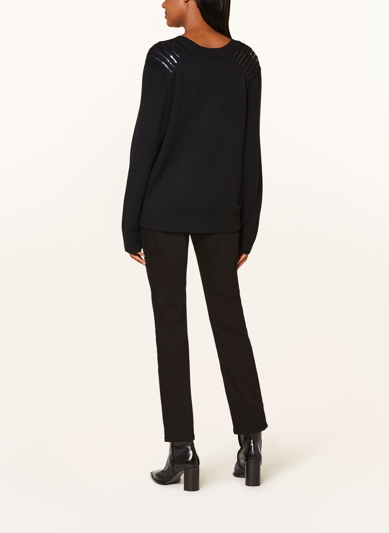 DOROTHEE SCHUMACHER Sweater with sequins, Color: BLACK (Image 3)