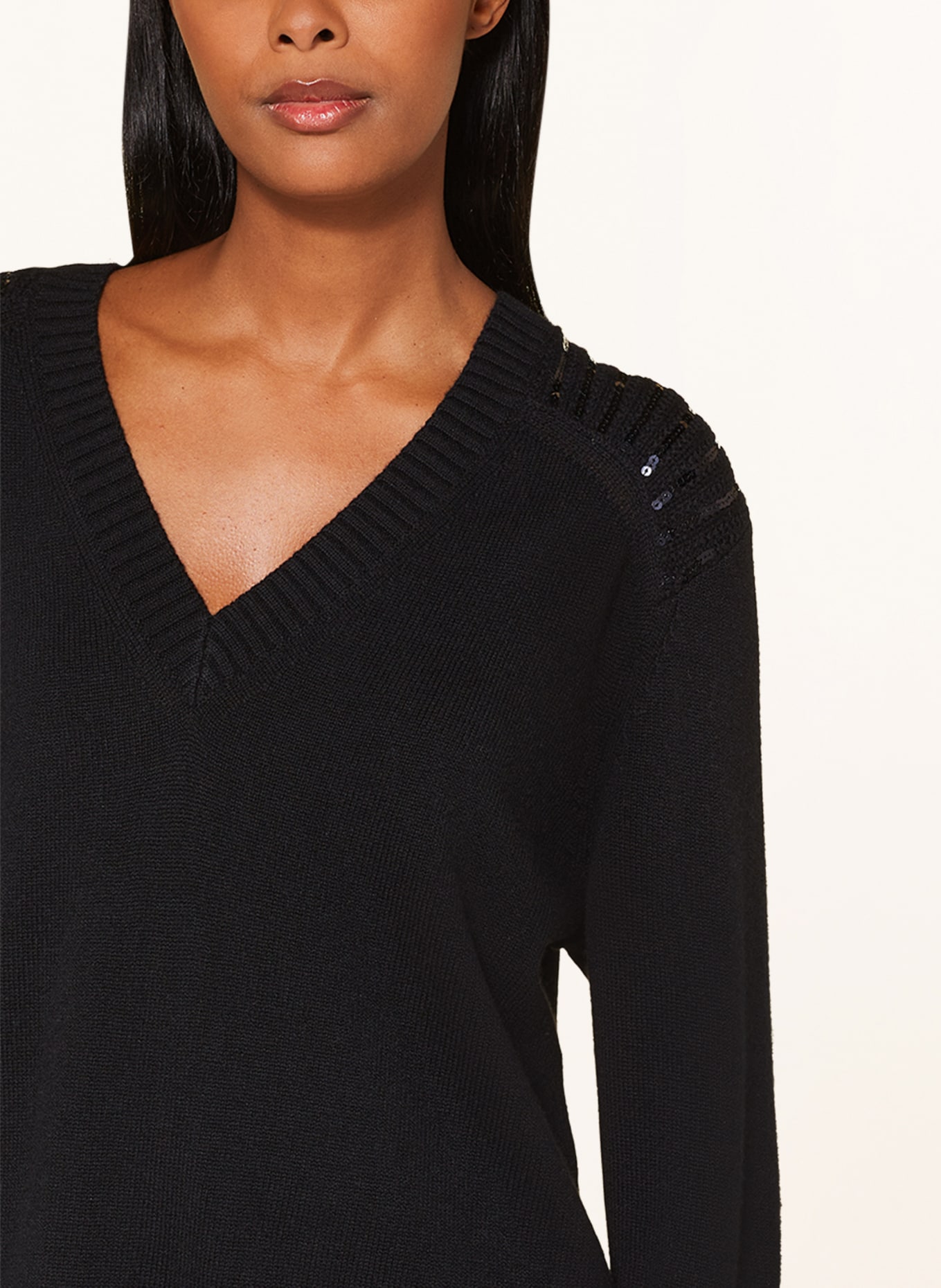 DOROTHEE SCHUMACHER Sweater with sequins, Color: BLACK (Image 4)