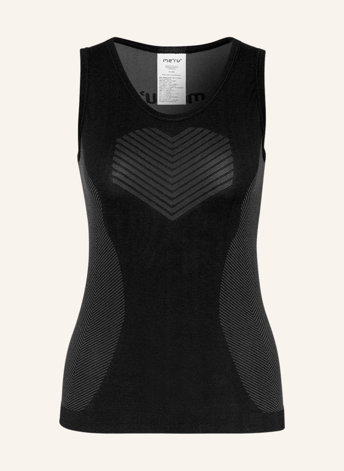 me°ru' Functional underwear shirt ATKA, Color: BLACK/ GRAY (Image 1)