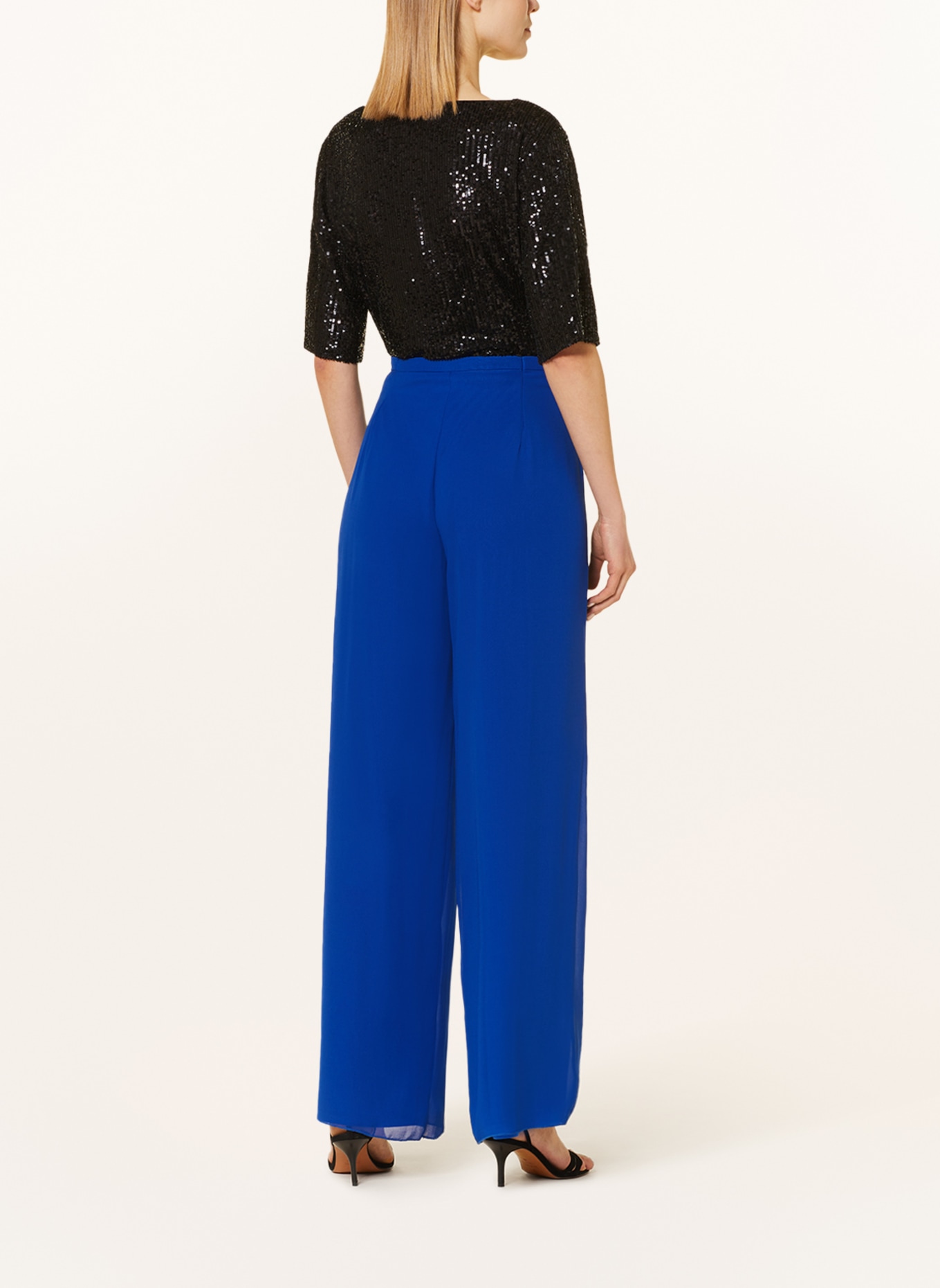 Vera Mont Wide leg trousers, Color: BLUE (Image 3)