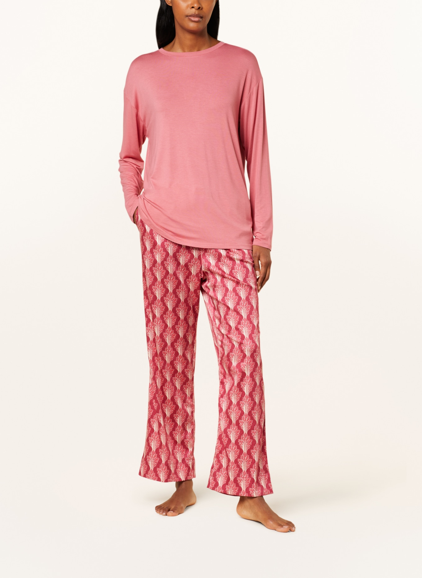 ESSENZA Spodnie od piżamy MARE TESSE, Kolor: FUKSJA/ JASNOCZERWONY (Obrazek 2)