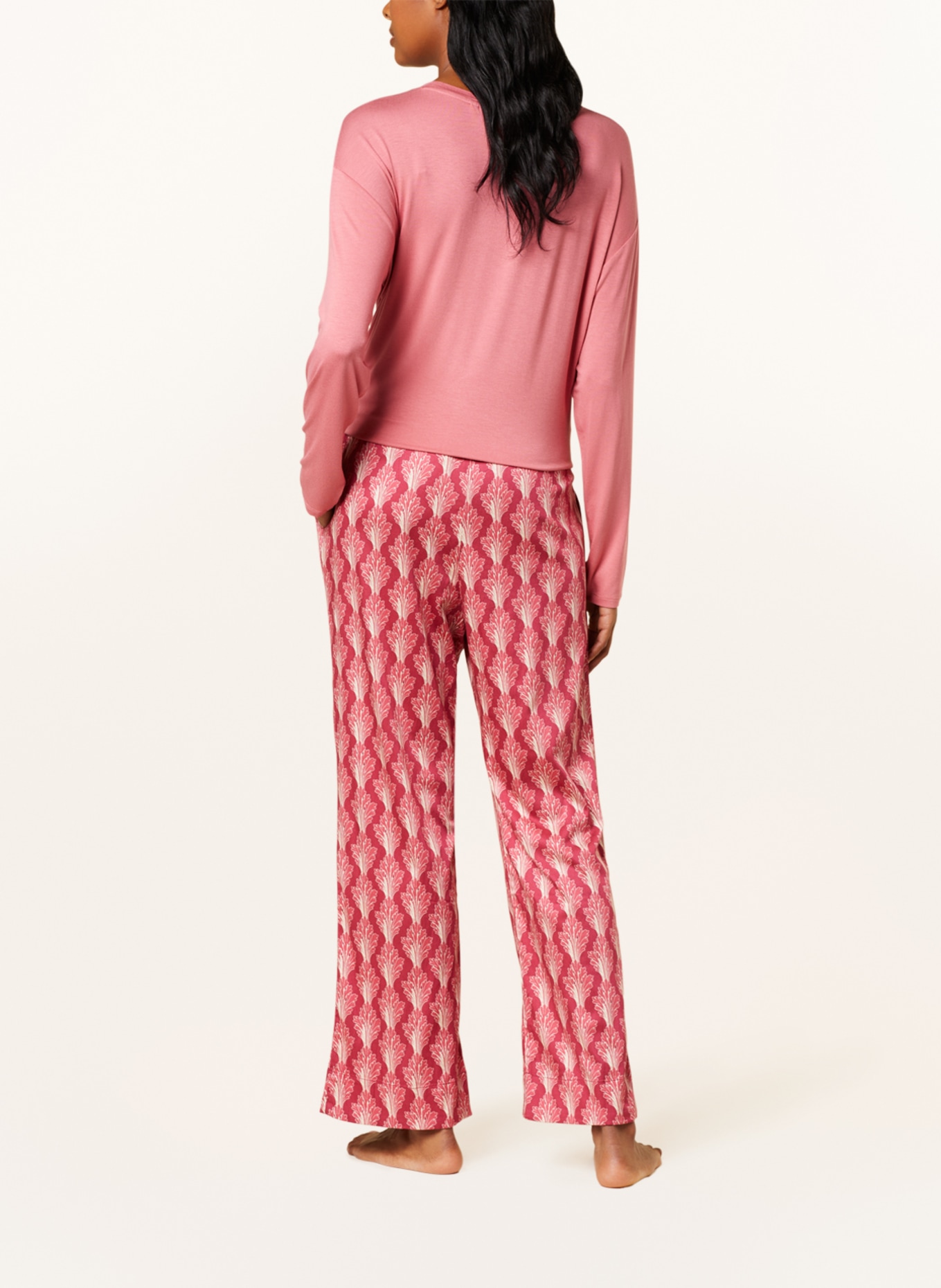 ESSENZA Pajama pants MARE TESSE, Color: FUCHSIA/ LIGHT RED (Image 3)