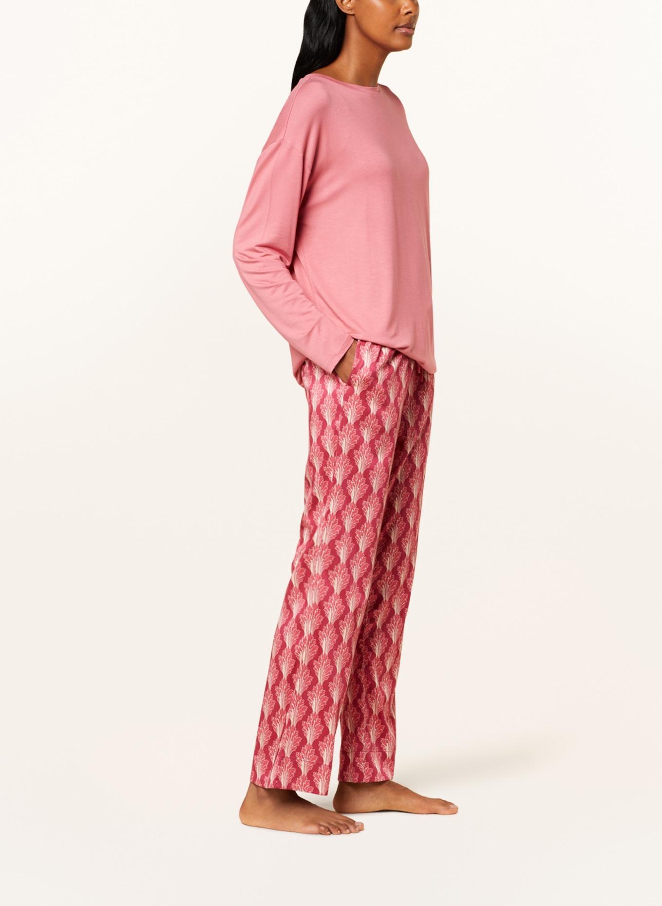 ESSENZA Spodnie od piżamy MARE TESSE, Kolor: FUKSJA/ JASNOCZERWONY (Obrazek 4)