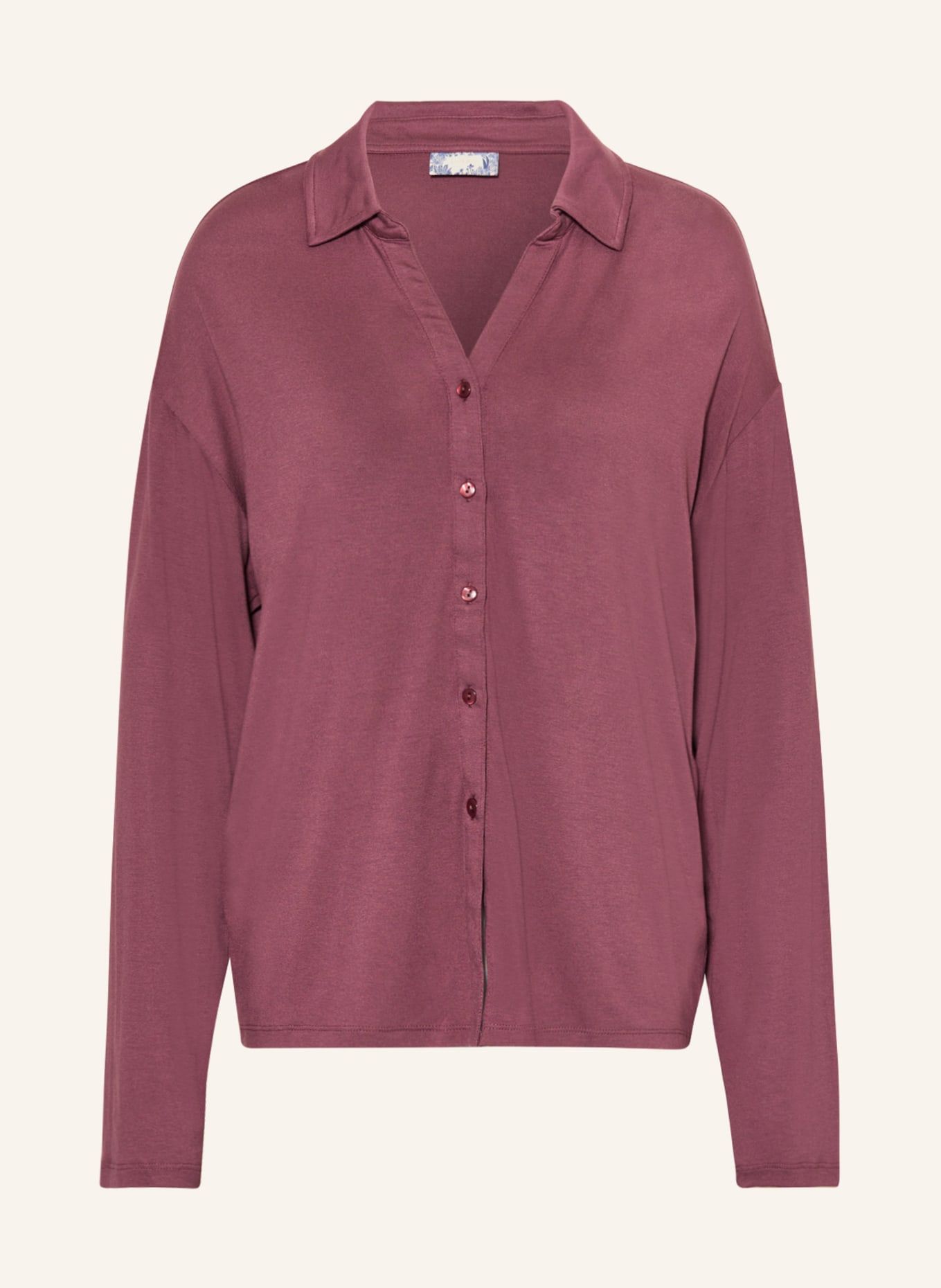 ESSENZA Koszulka od piżamy KAE, Kolor: CIEMNOCZERWONY (Obrazek 1)