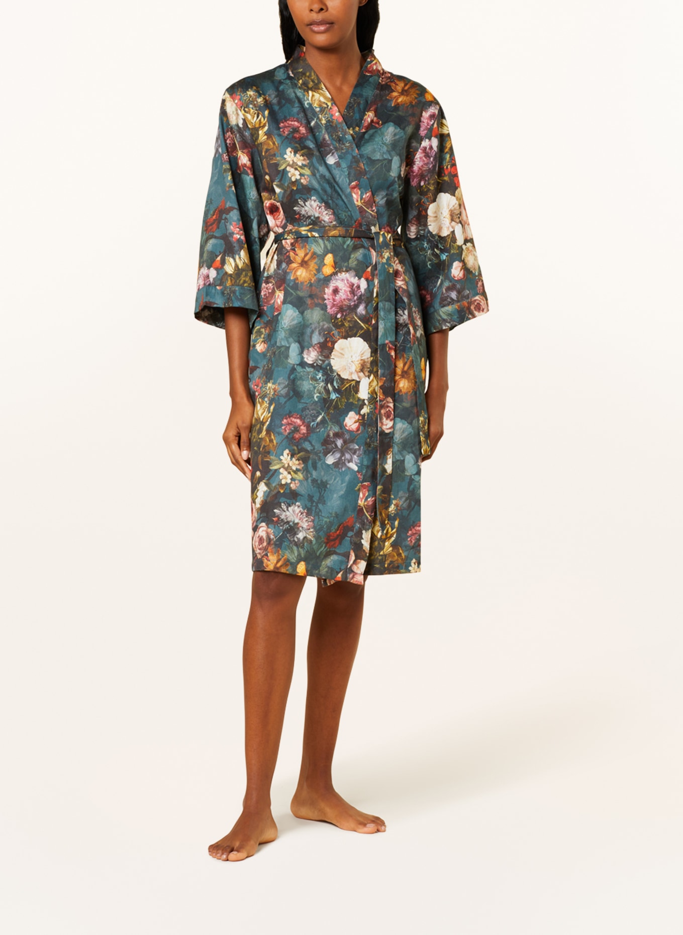 ESSENZA Damen-Kimono SARAI KARLI, Farbe: PETROL/ ALTROSA/ ROT (Bild 2)