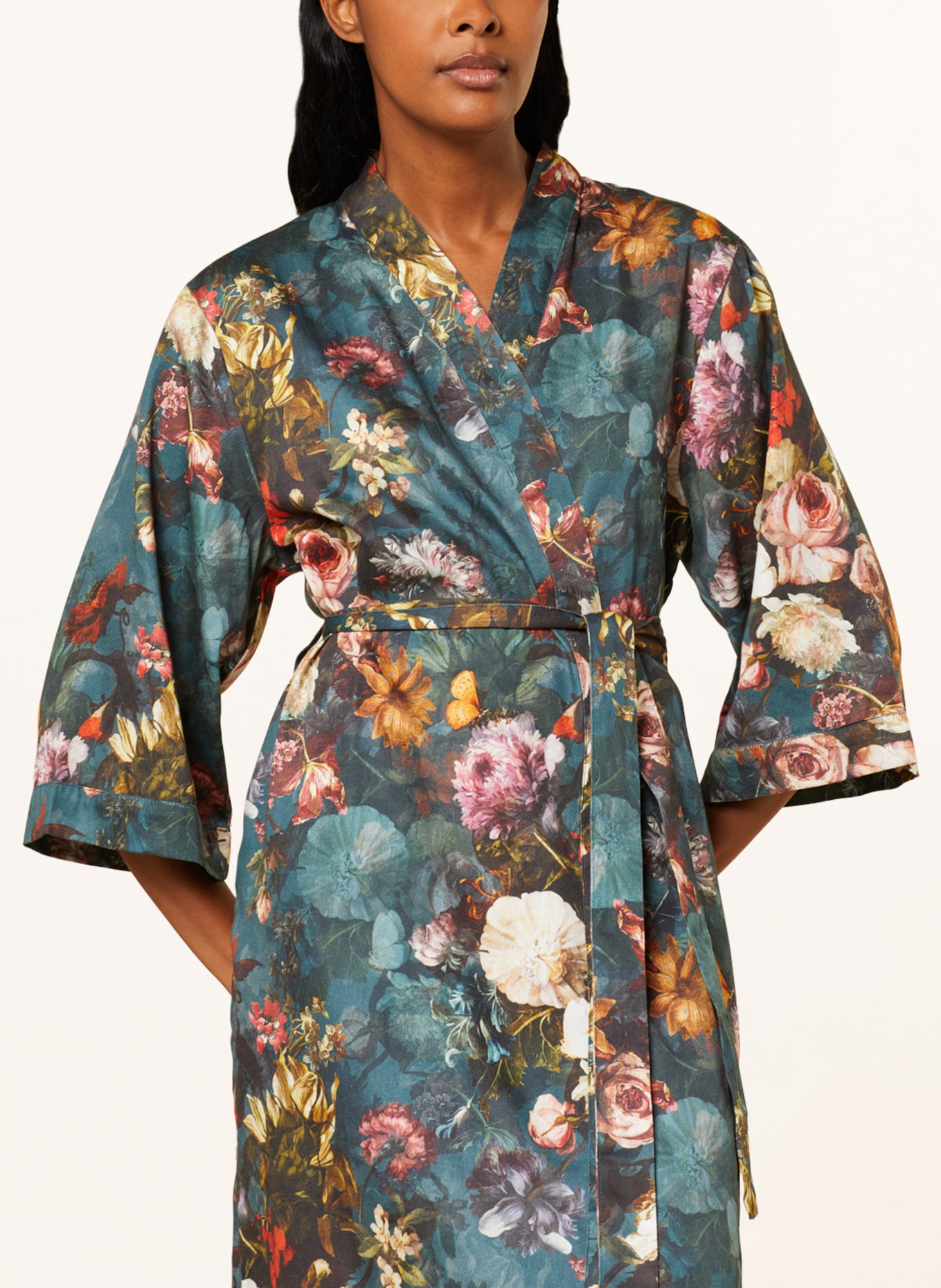 ESSENZA Damen-Kimono SARAI KARLI, Farbe: PETROL/ ALTROSA/ ROT (Bild 4)