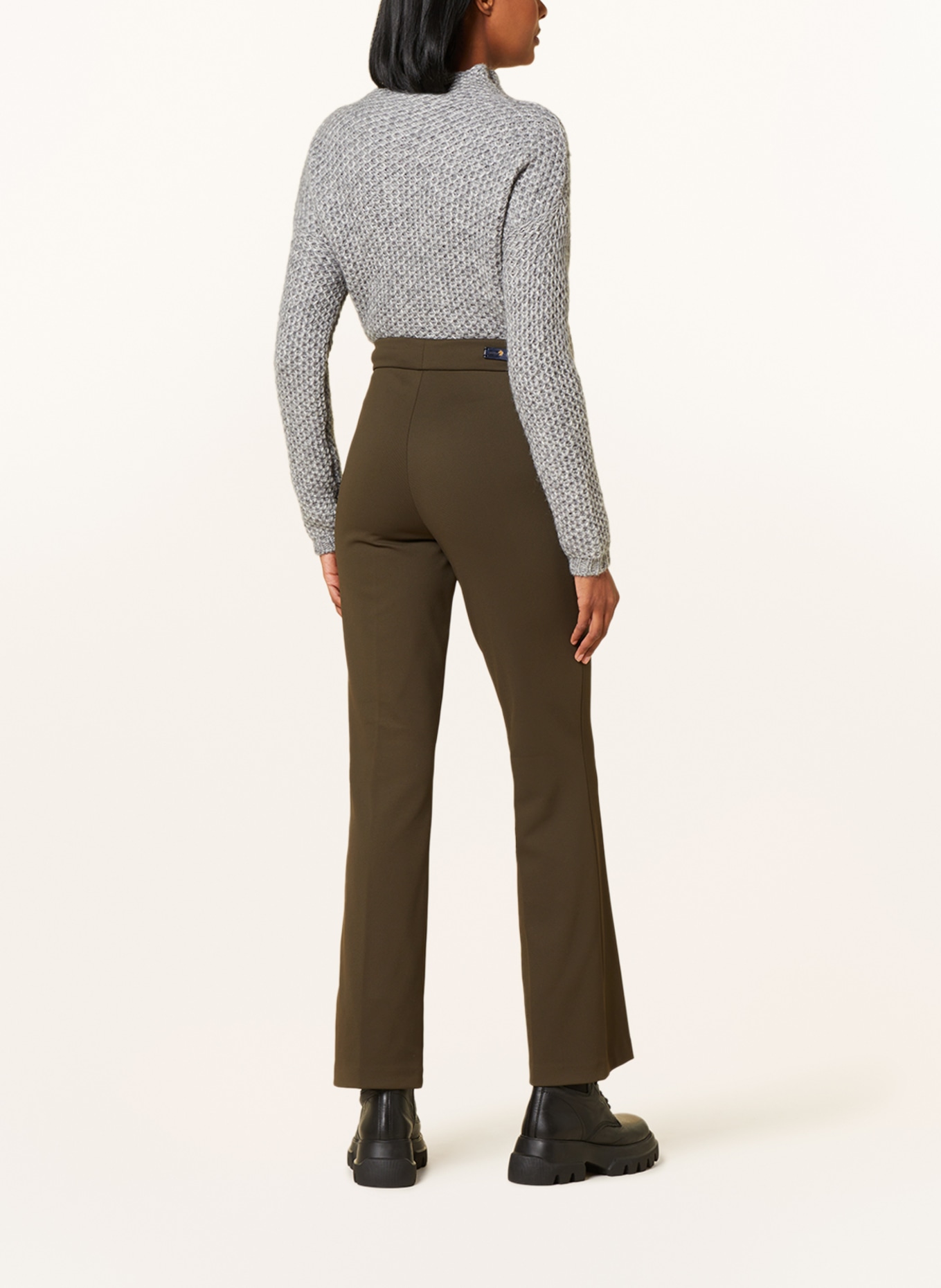 pamela henson Jersey pants ELLIE, Color: KHAKI (Image 3)