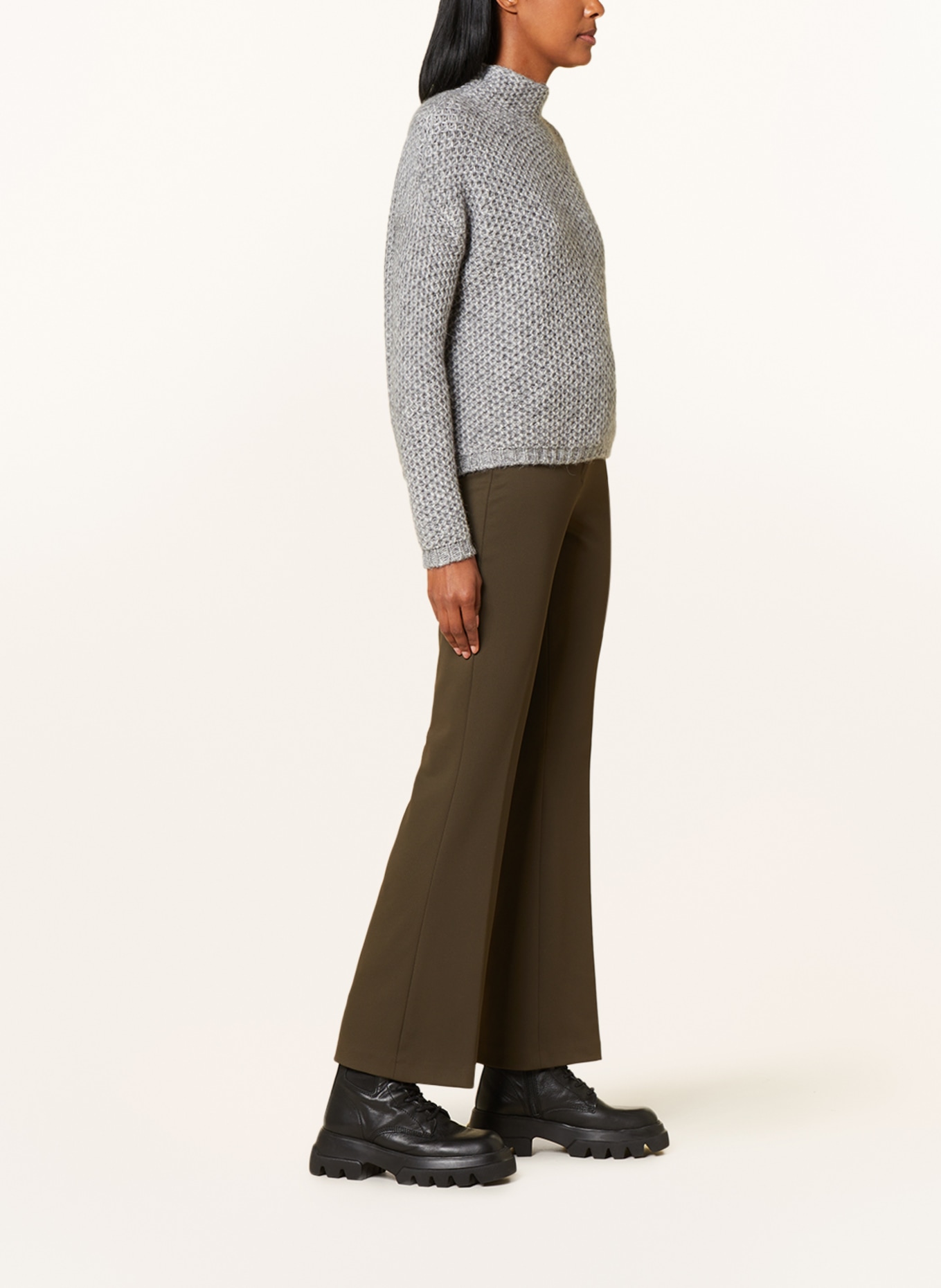 pamela henson Jersey pants ELLIE, Color: KHAKI (Image 4)