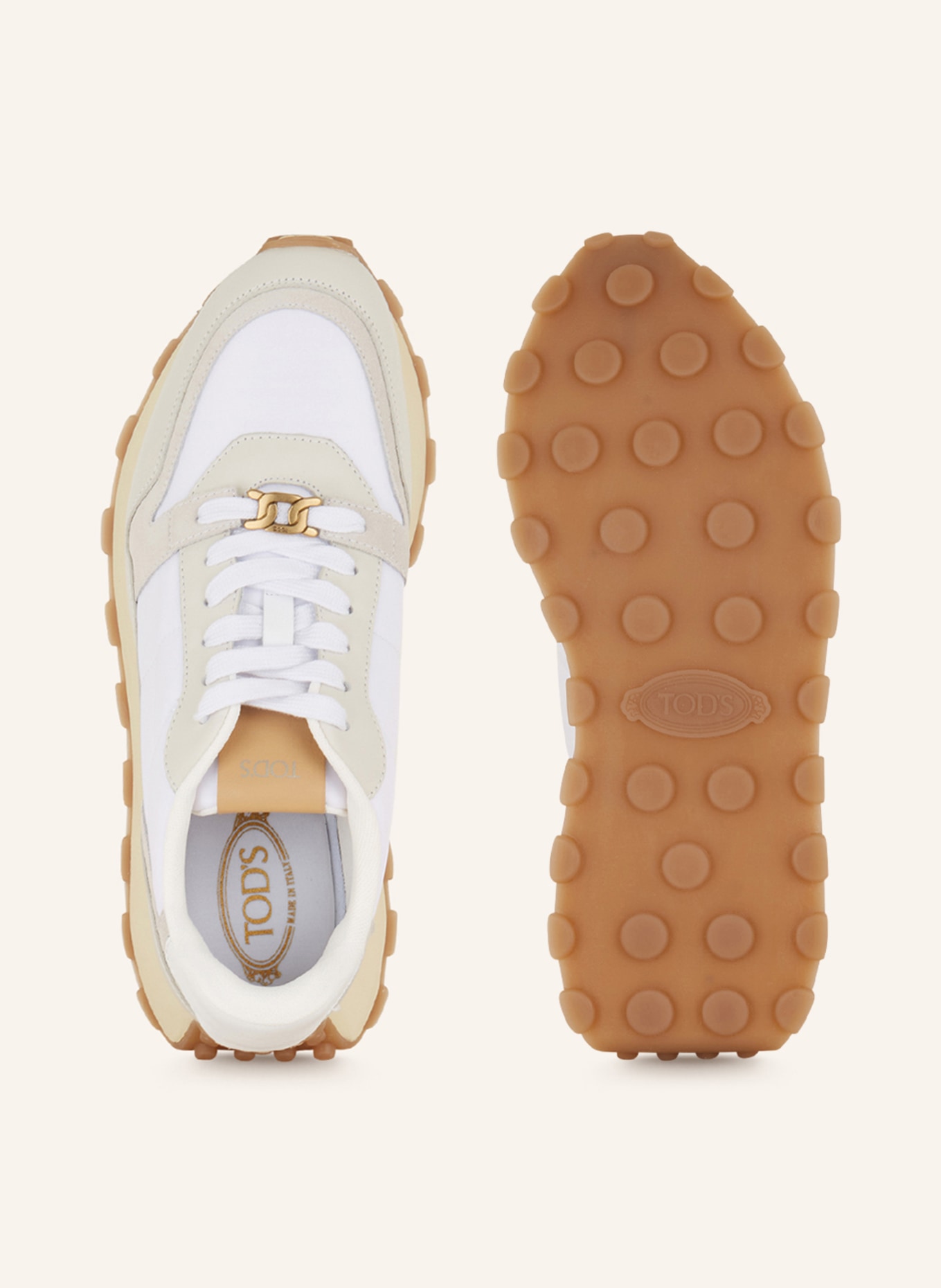 TOD'S Sneakers, Color: WHITE/ LIGHT GRAY (Image 5)