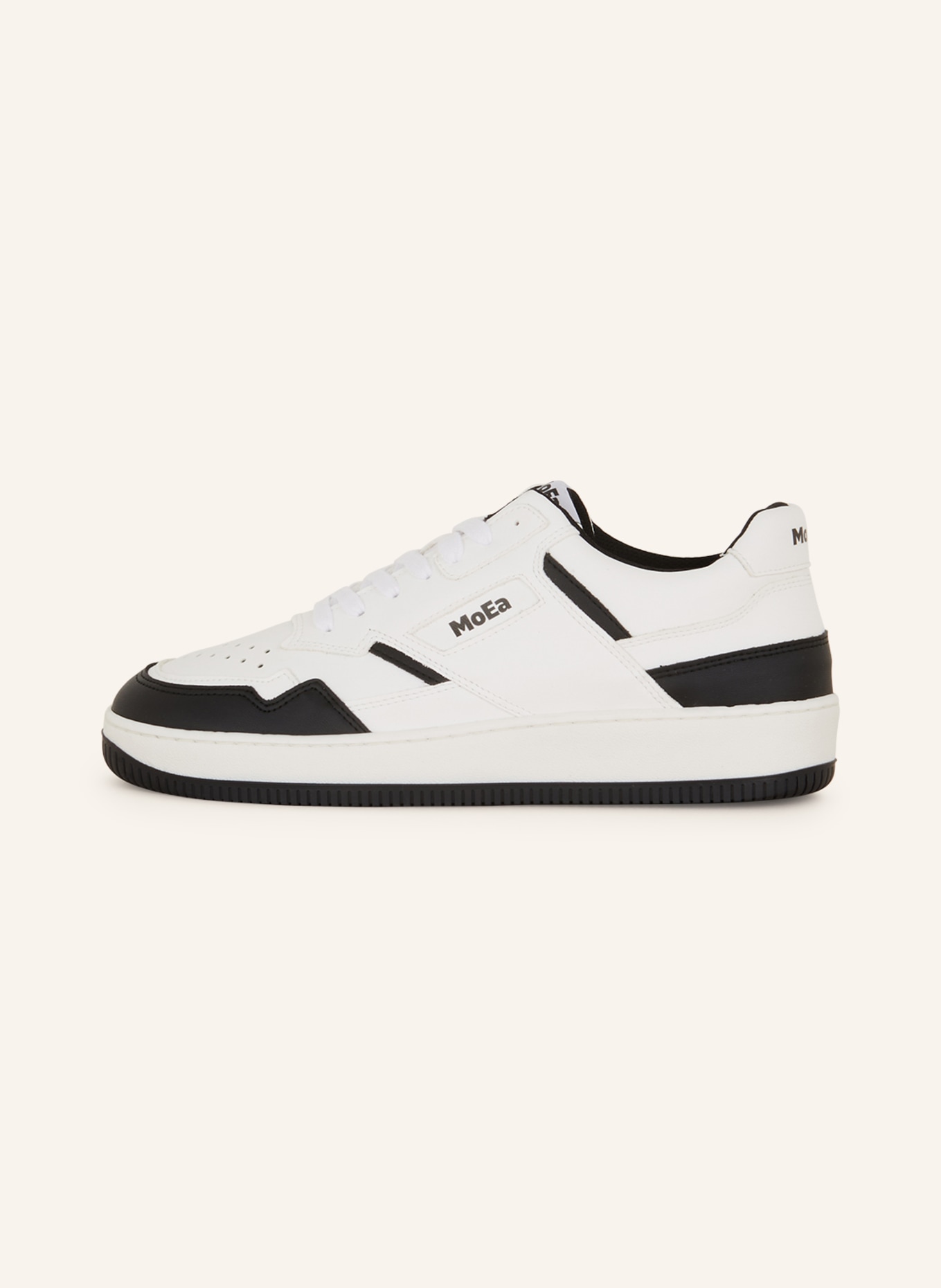 MoEa Sneakers, Color: WHITE/ BLACK (Image 4)