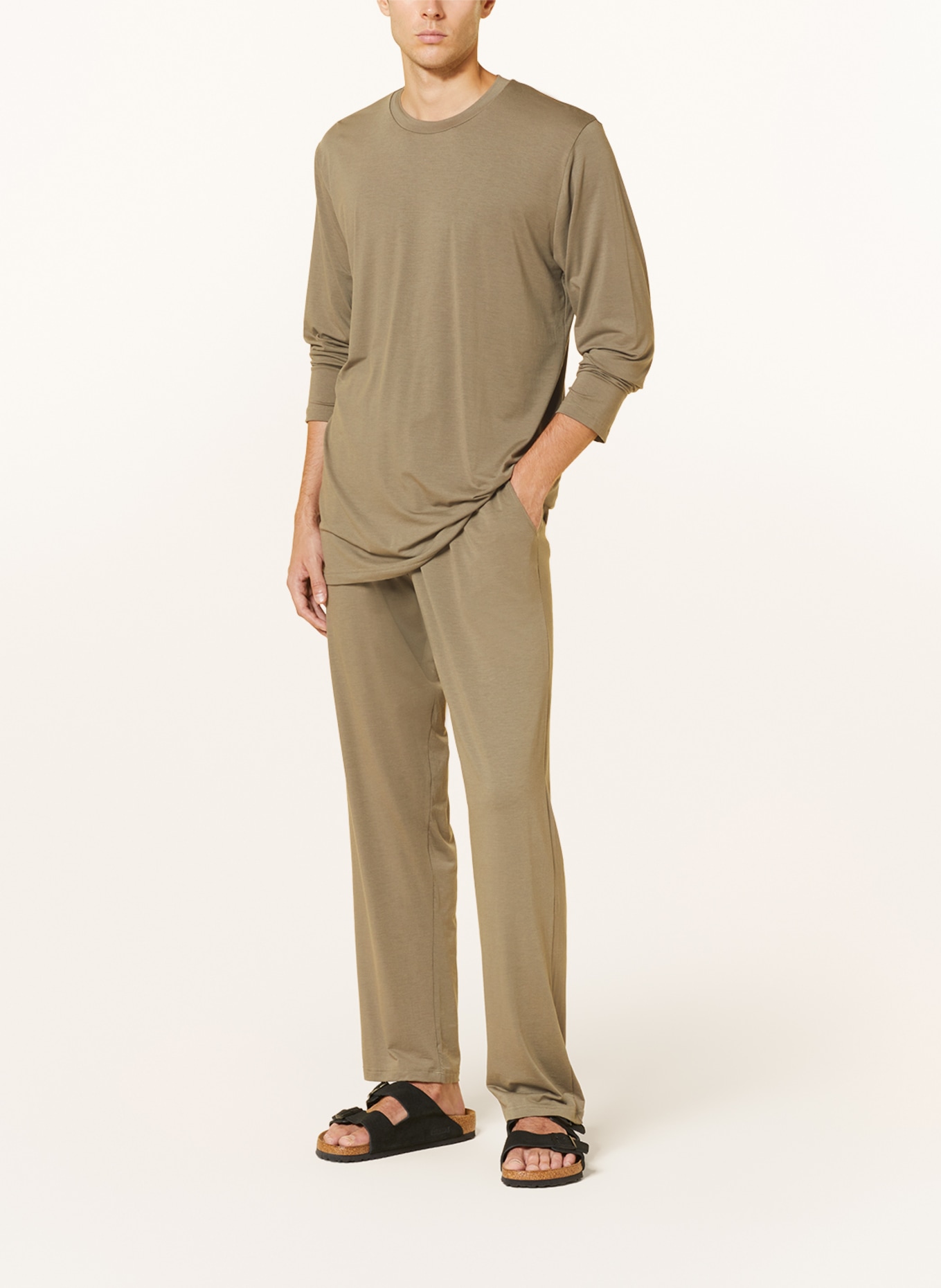 zimmerli Pajamas COZY COMFORT, Color: KHAKI (Image 2)