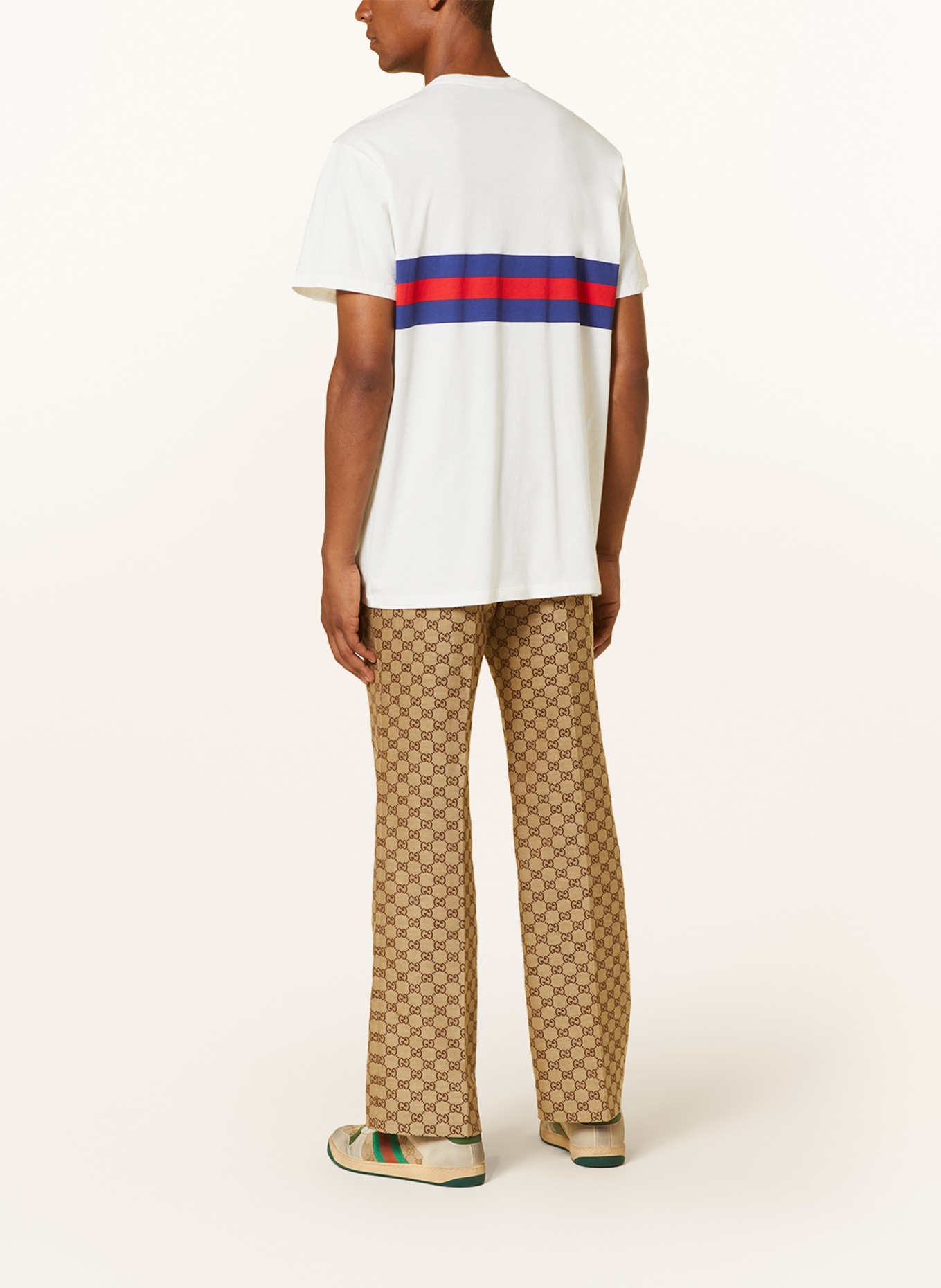 GUCCI T-shirt, Color: WHITE/ DARK BLUE/ RED (Image 3)