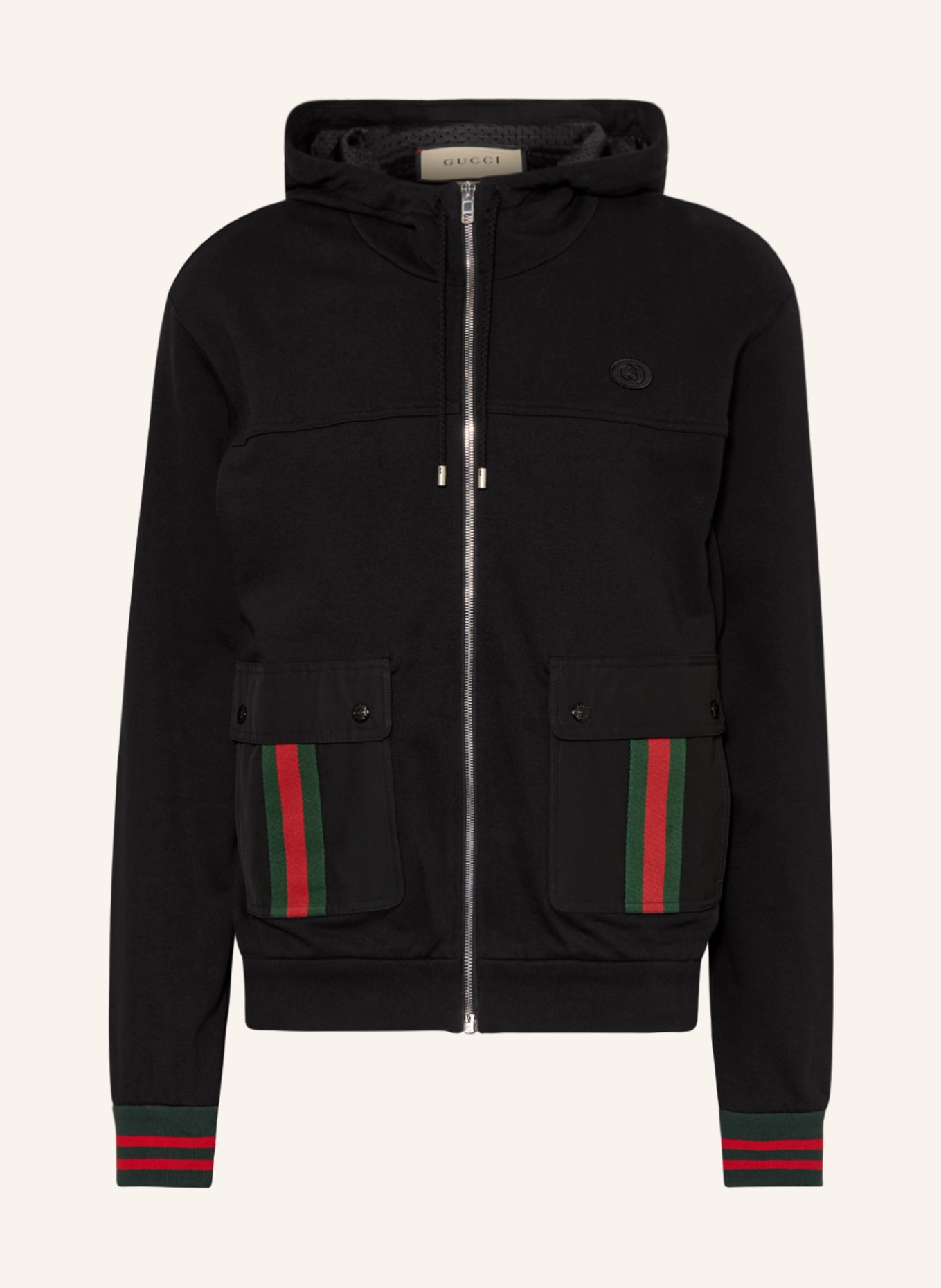 GUCCI Sweat jacket, Color: BLACK (Image 1)