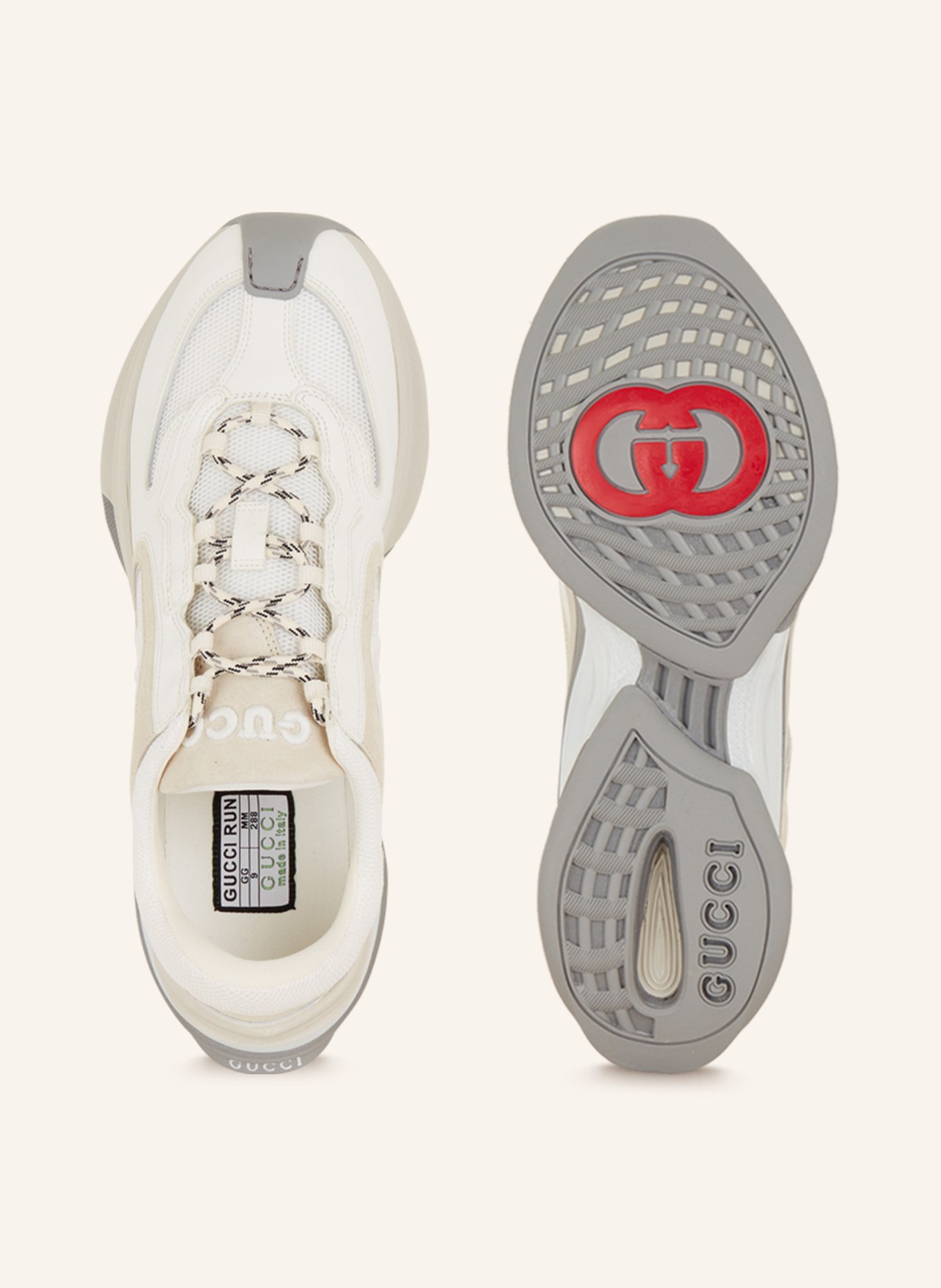GUCCI Sneakers RUN, Color: WHITE/ CREAM (Image 5)