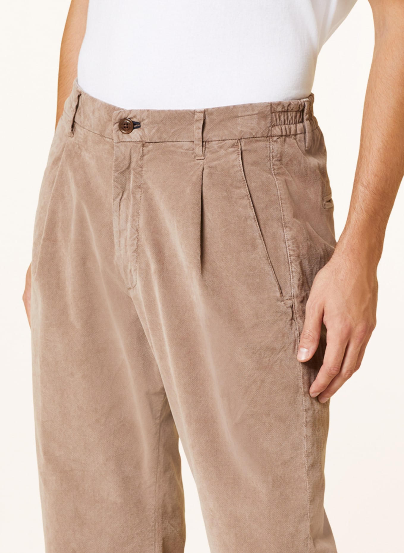 JOOP! JEANS Spodnie sztruksowe LEAD loose fit, Kolor: BRĄZOWY (Obrazek 5)