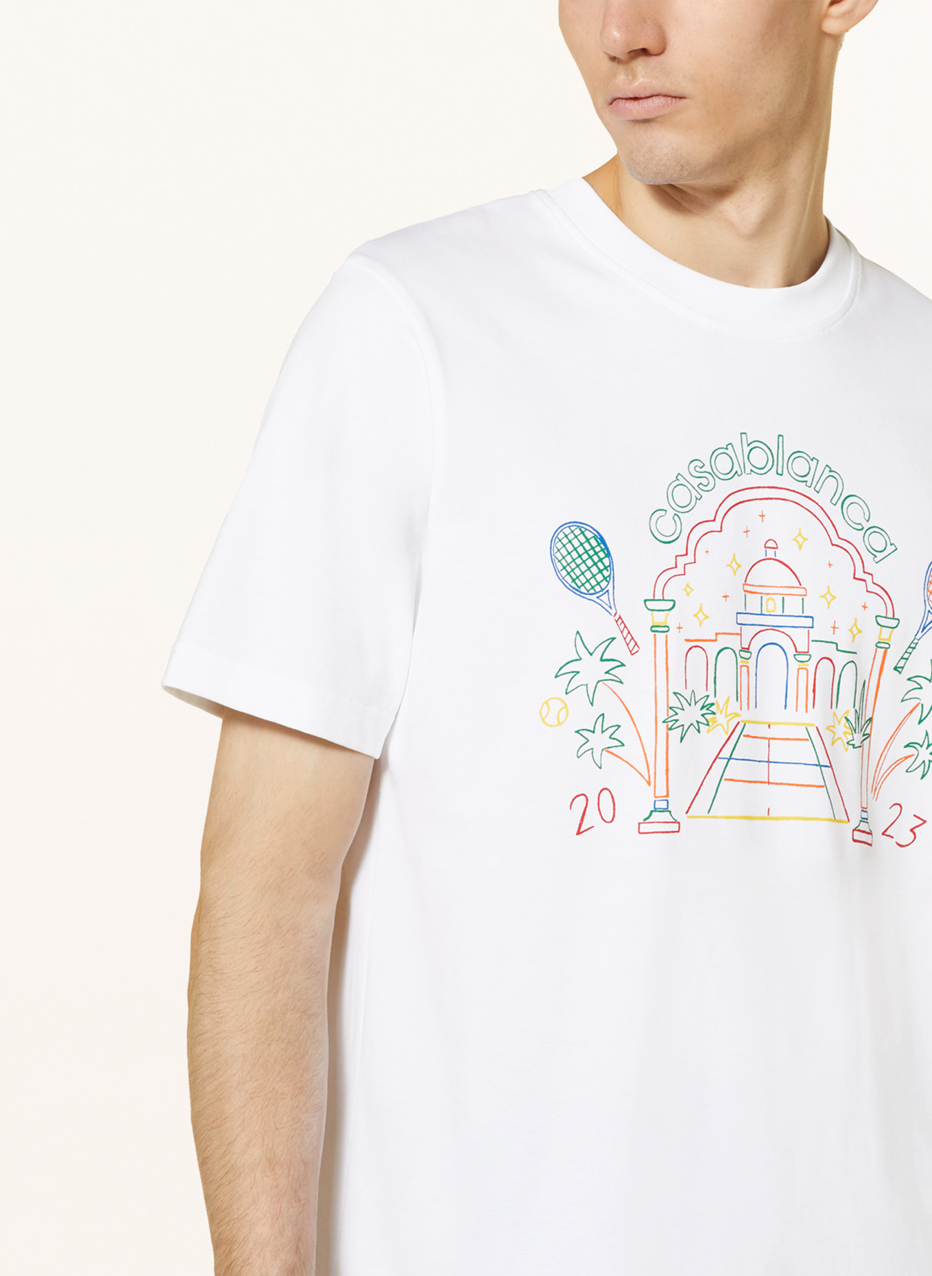 Casablanca T-Shirt, Farbe: WEISS/ GELB/ ROT (Bild 4)