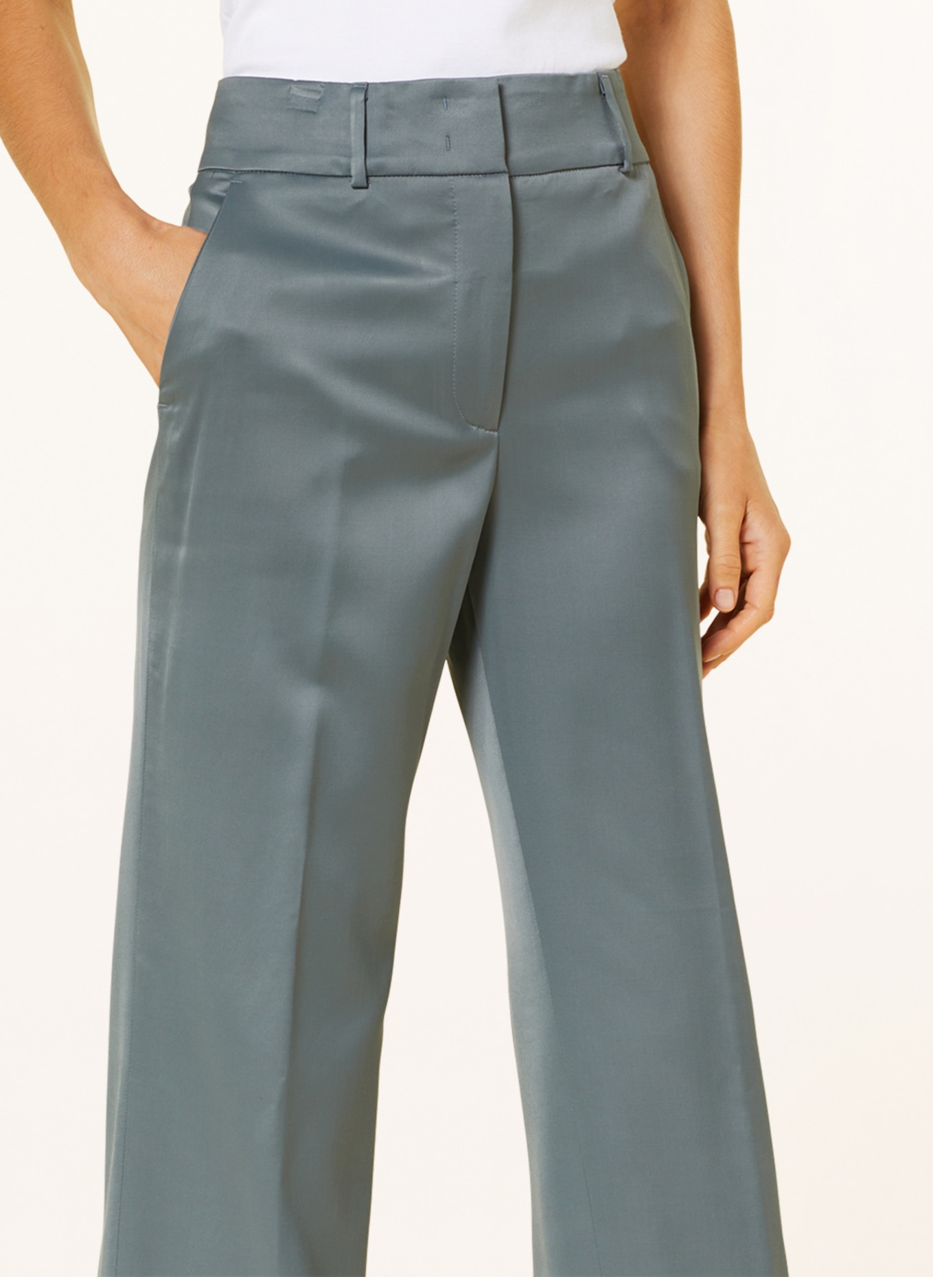 PESERICO 7/8 pants, Color: TEAL (Image 5)