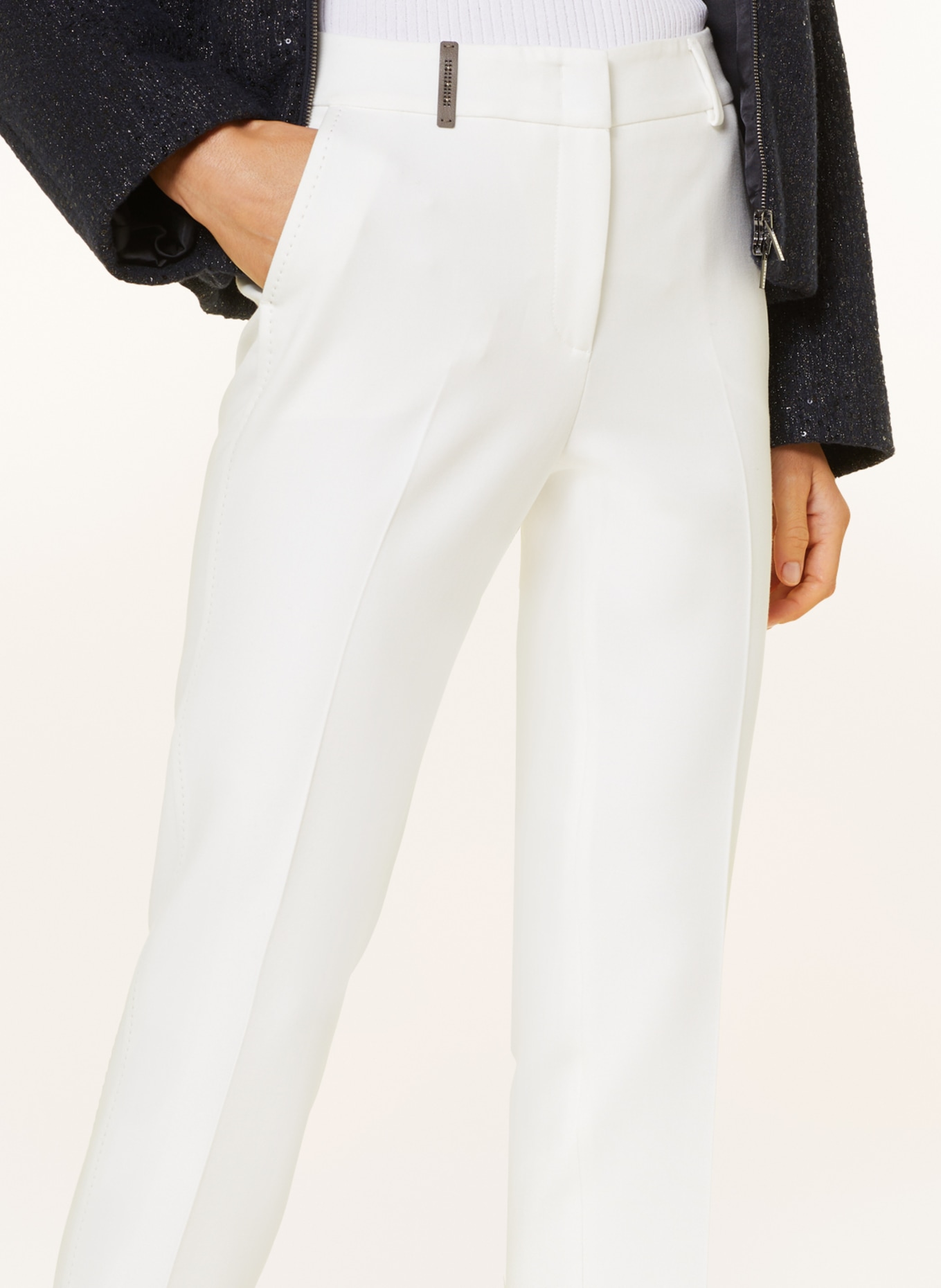 PESERICO Trousers, Color: WHITE (Image 5)