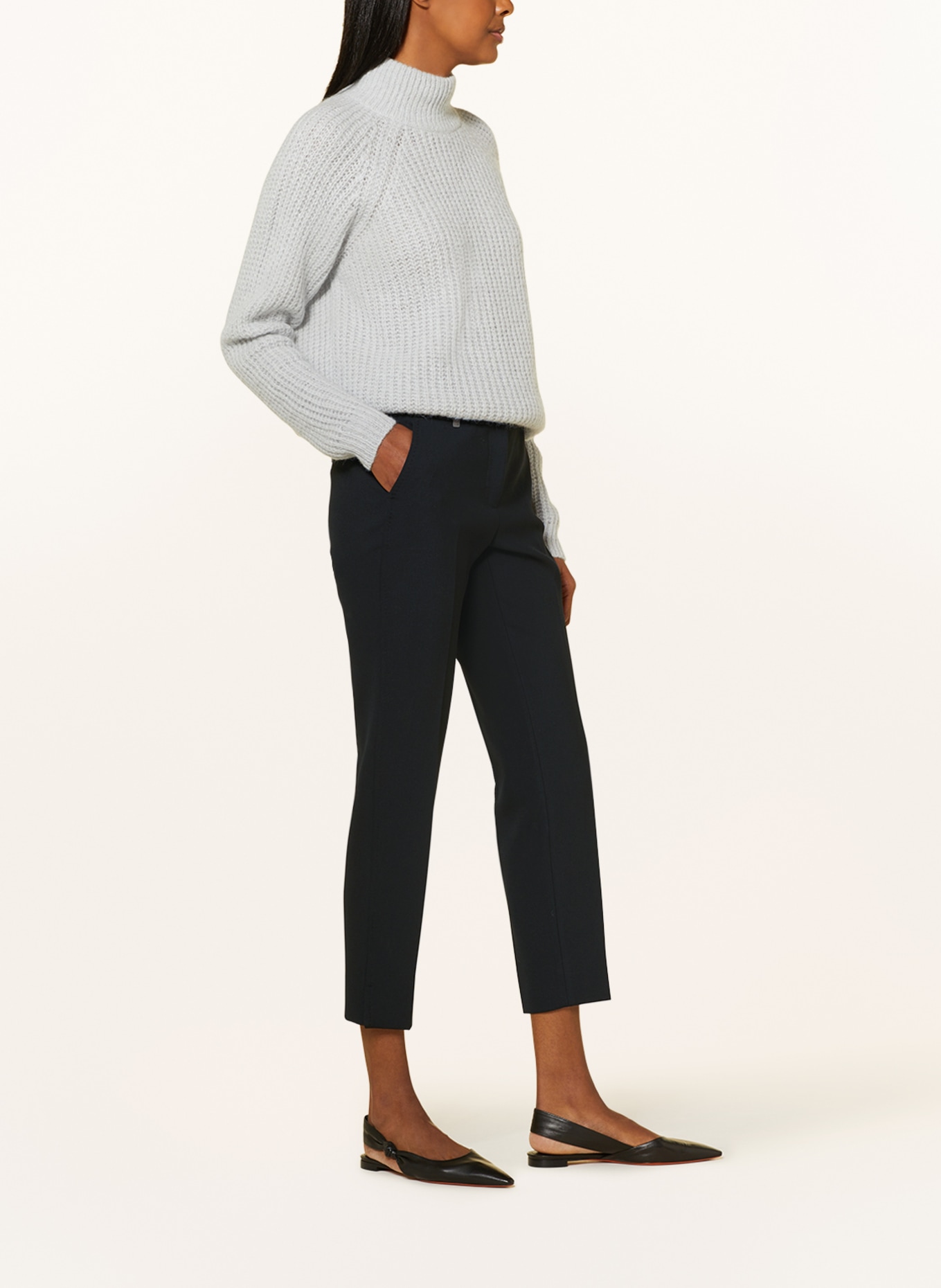 PESERICO Trousers, Color: BLACK (Image 4)