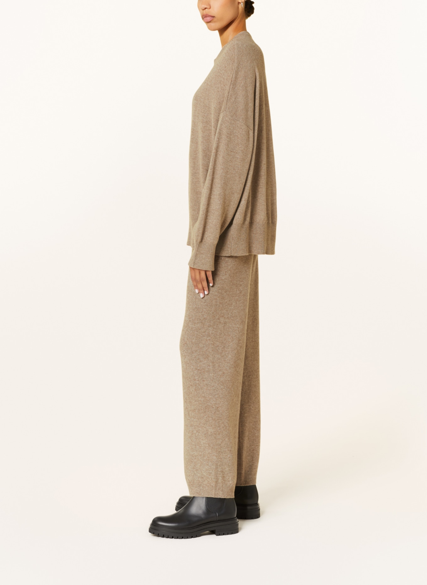 IRIS von ARNIM Úpletové kalhoty SANOE z kašmíru, Barva: SVĚTLE HNĚDÁ (Obrázek 4)