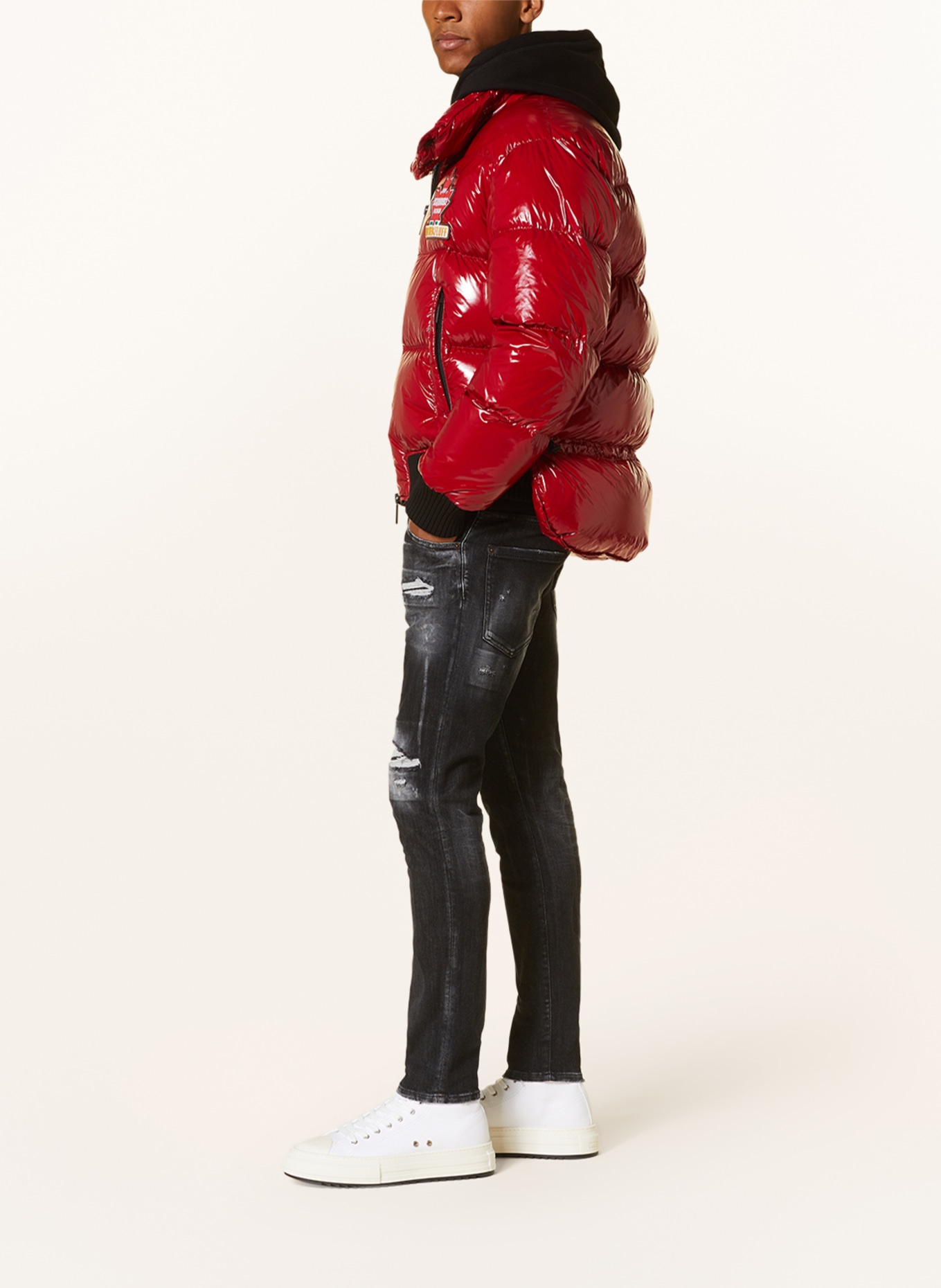 DSQUARED2 Down jacket, Color: DARK RED (Image 4)