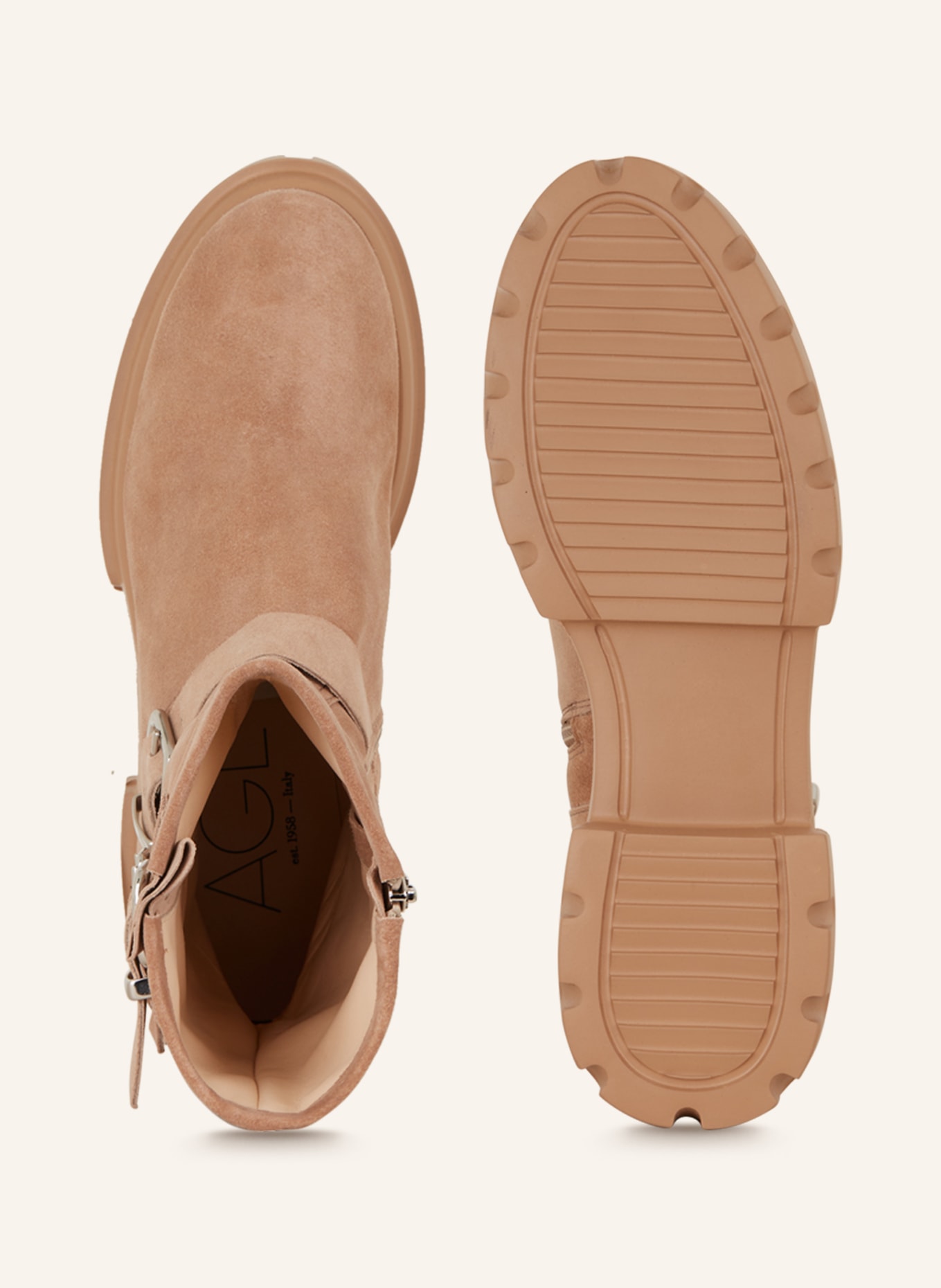 AGL Boots CHUNKY, Color: BEIGE (Image 6)