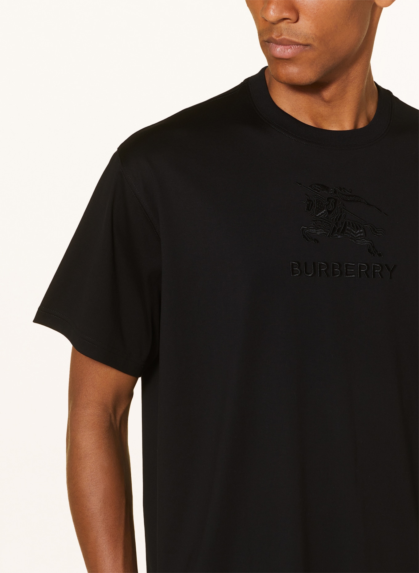 BURBERRY T-shirt TEMPAH, Kolor: CZARNY (Obrazek 4)