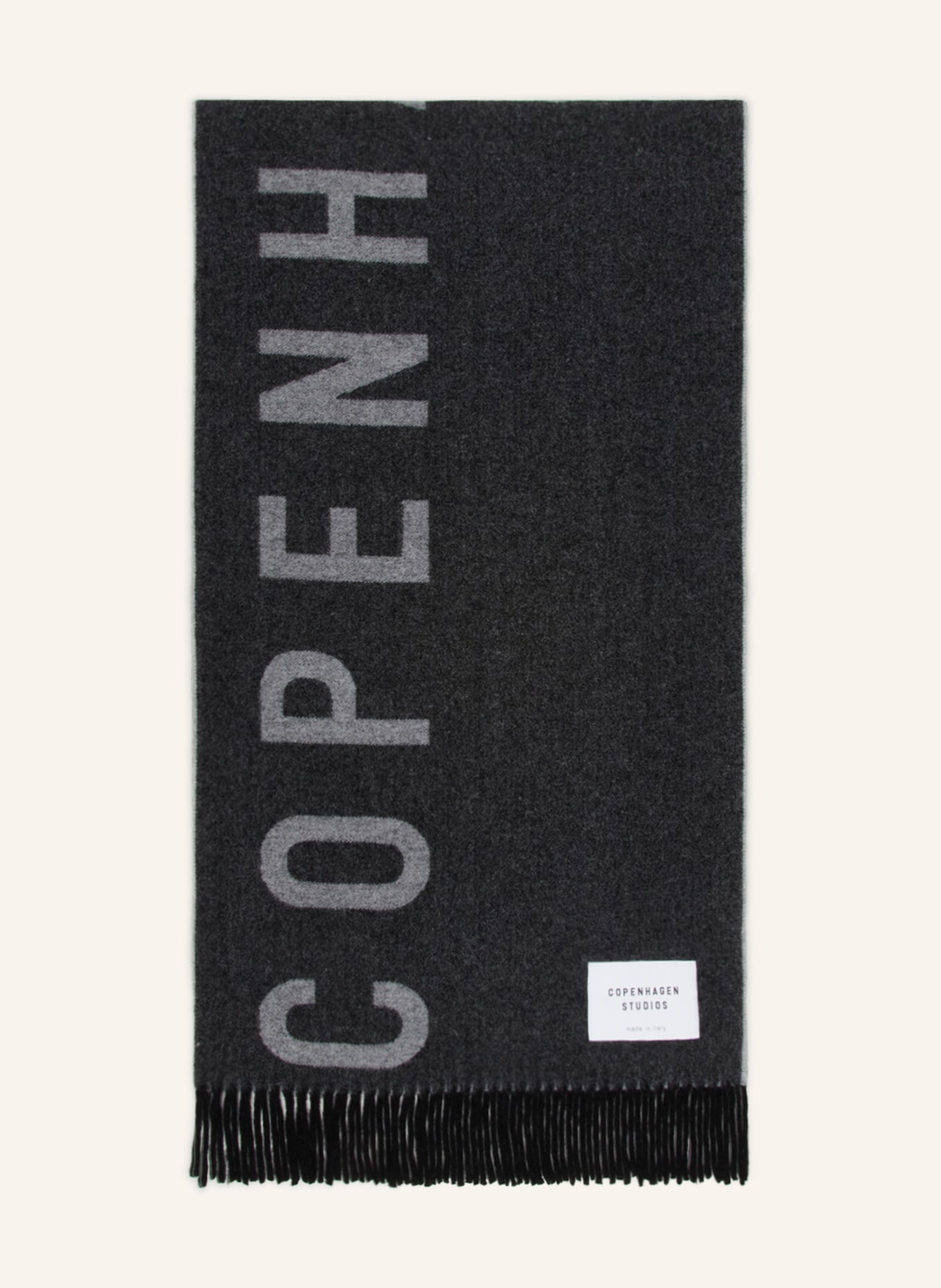 COPENHAGEN Scarf, Color: BLACK/ GRAY (Image 1)