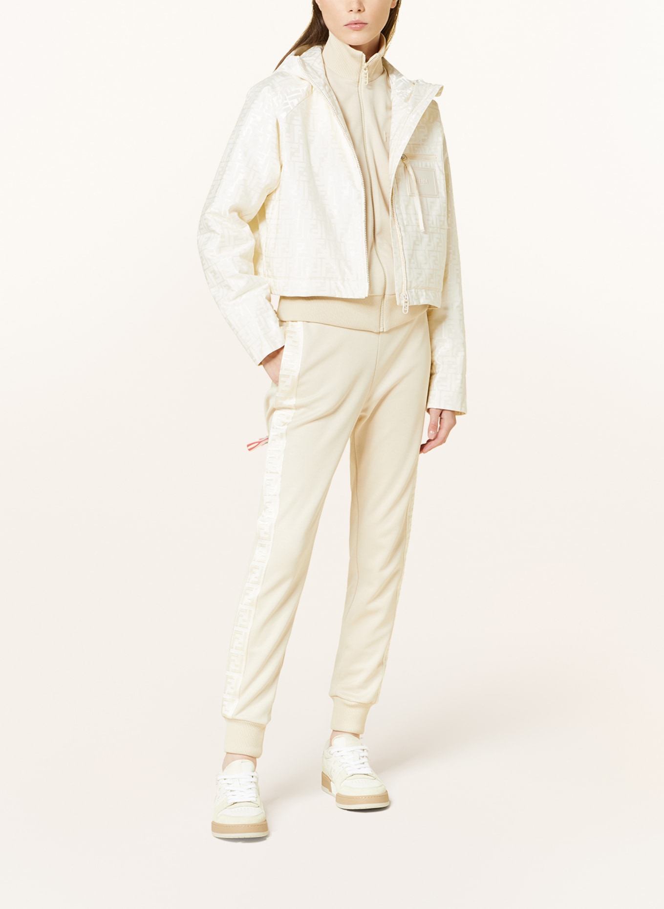 FENDI Cropped jacket, Color: CREAM (Image 2)
