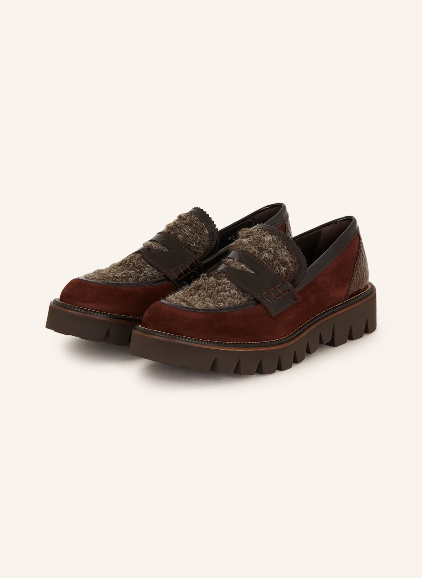 Pertini Penny loafers, Color: BROWN (Image 1)