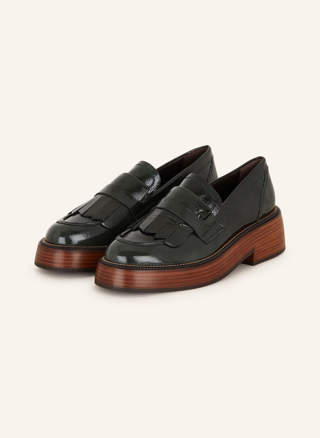 Pertini Penny loafers, Color: DARK GREEN (Image 1)
