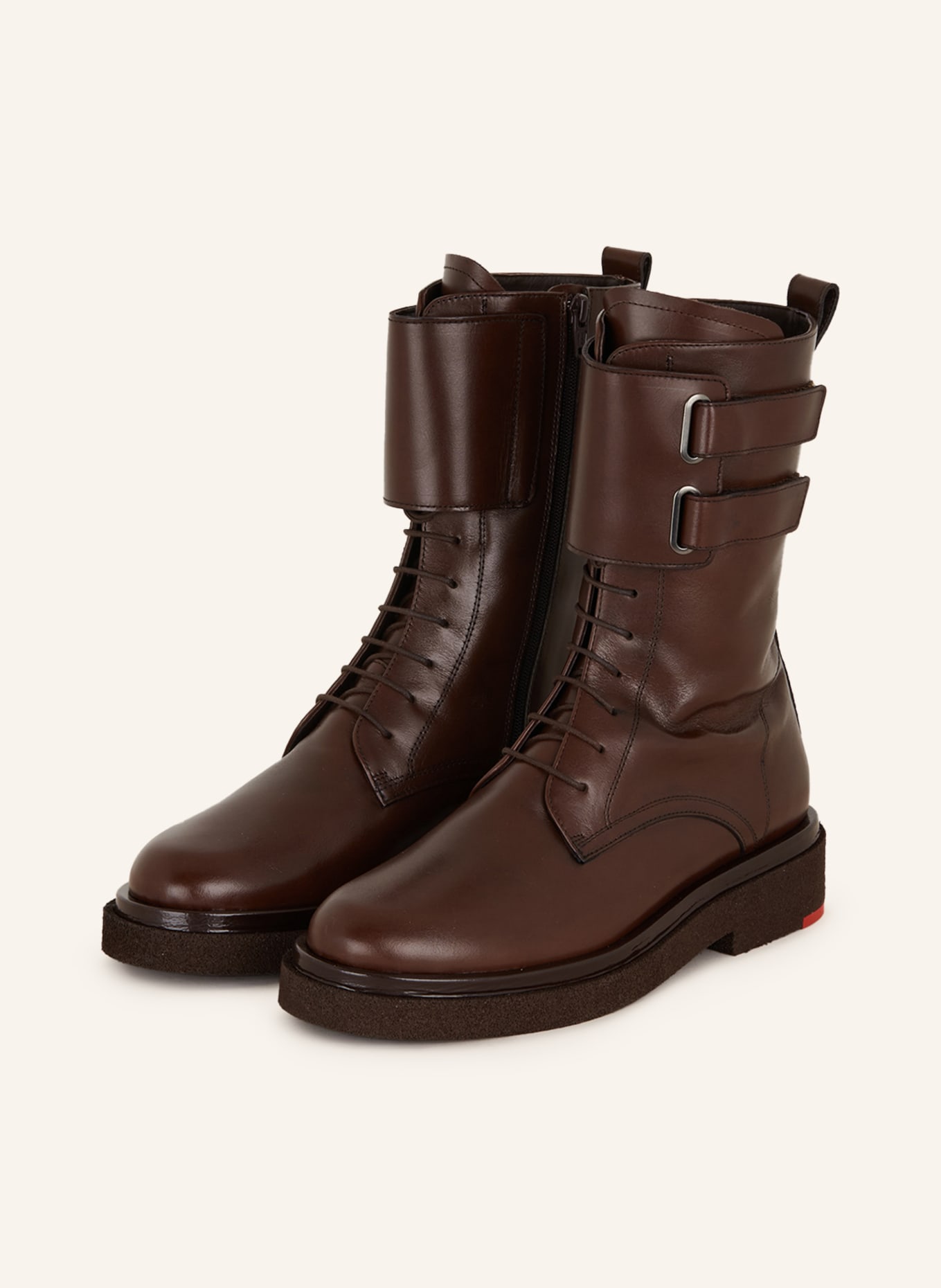 Pertini Lace-up boots, Color: DARK BROWN (Image 1)