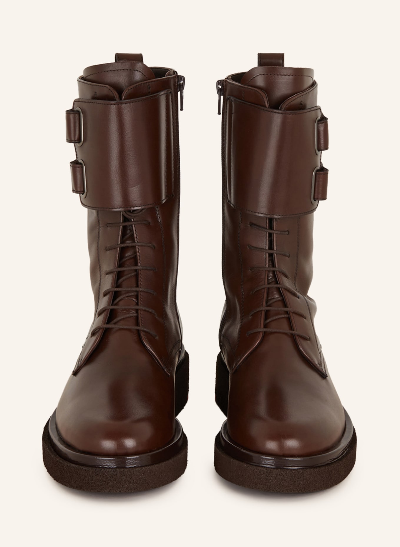 Pertini Lace-up boots, Color: DARK BROWN (Image 3)
