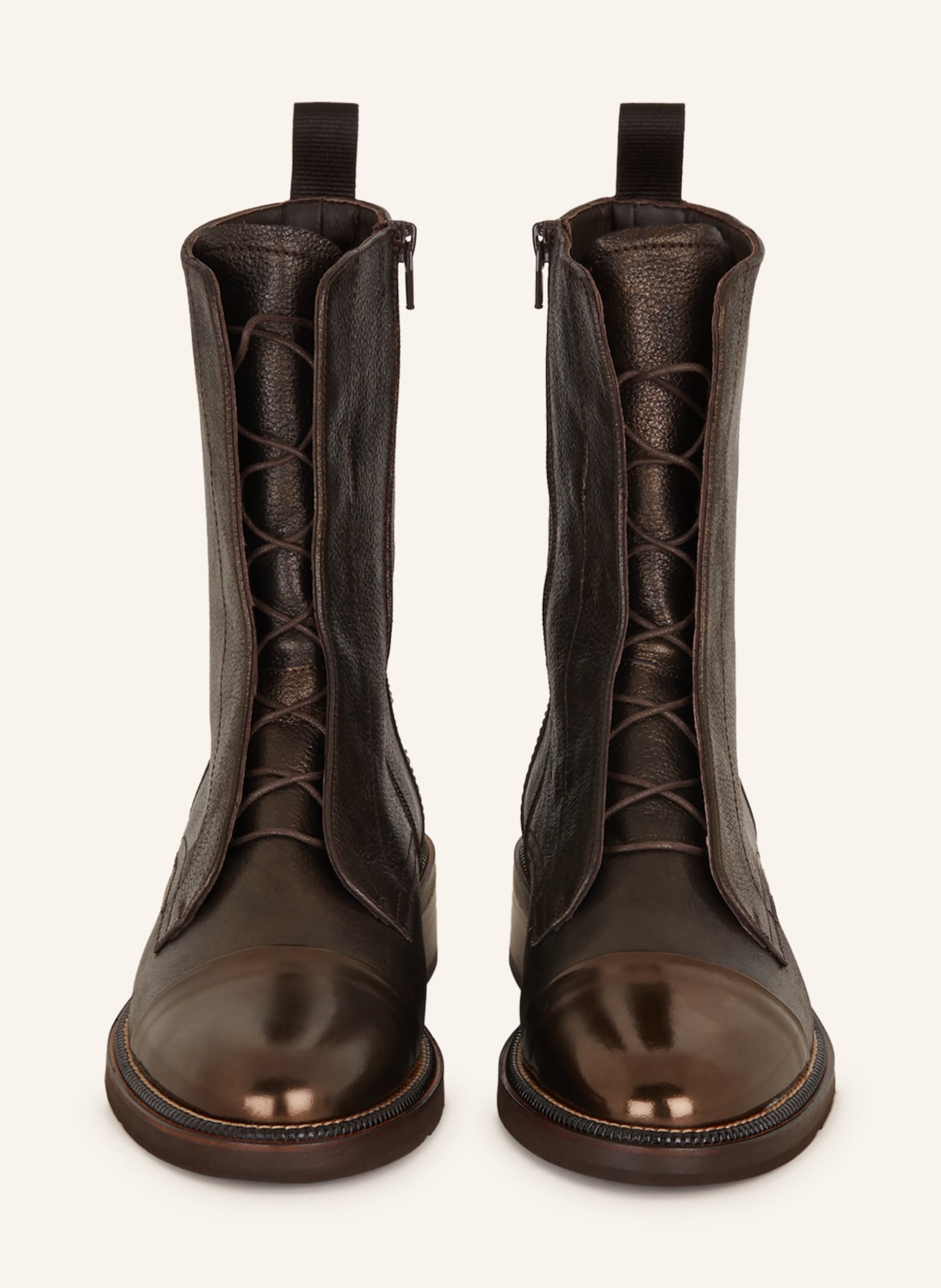 Pertini Lace-up boots, Color: DARK BROWN (Image 3)