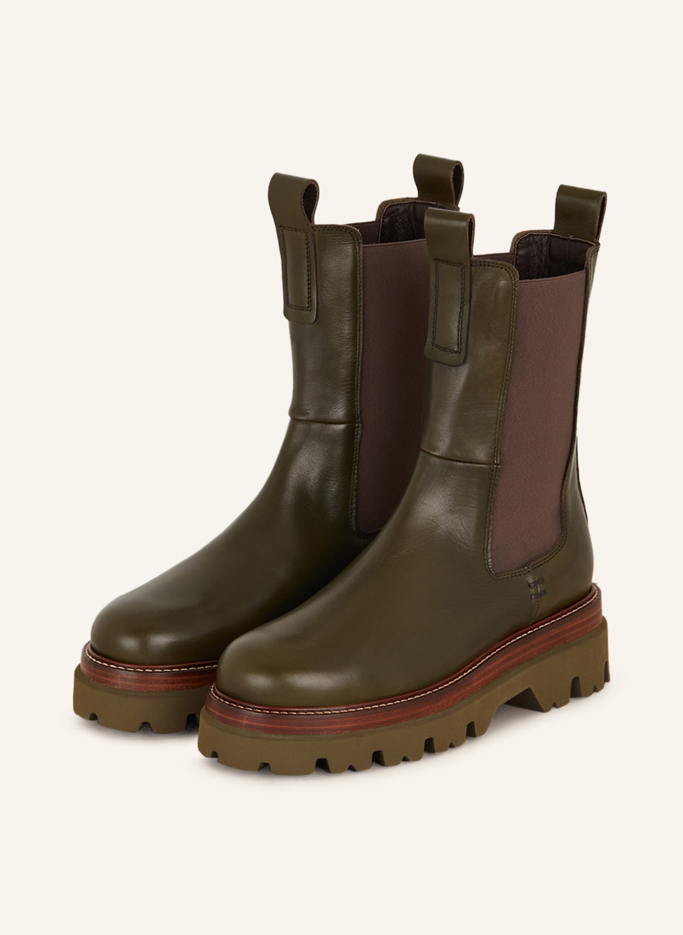 Pertini Chelsea-Boots, Farbe: OLIV(Bild null)