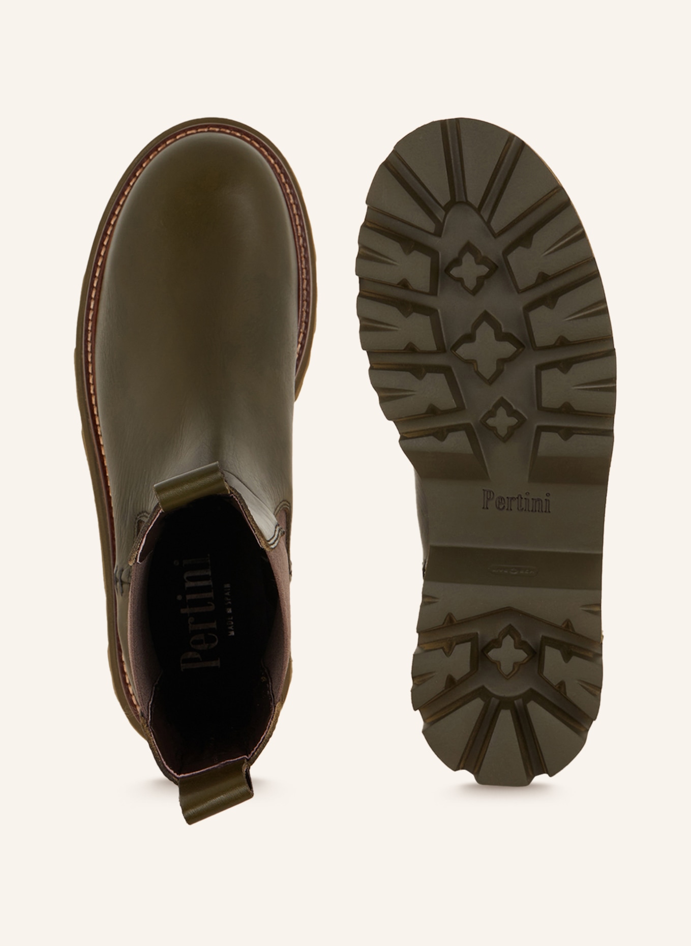 Pertini Chelsea-Boots, Farbe: OLIV (Bild 5)
