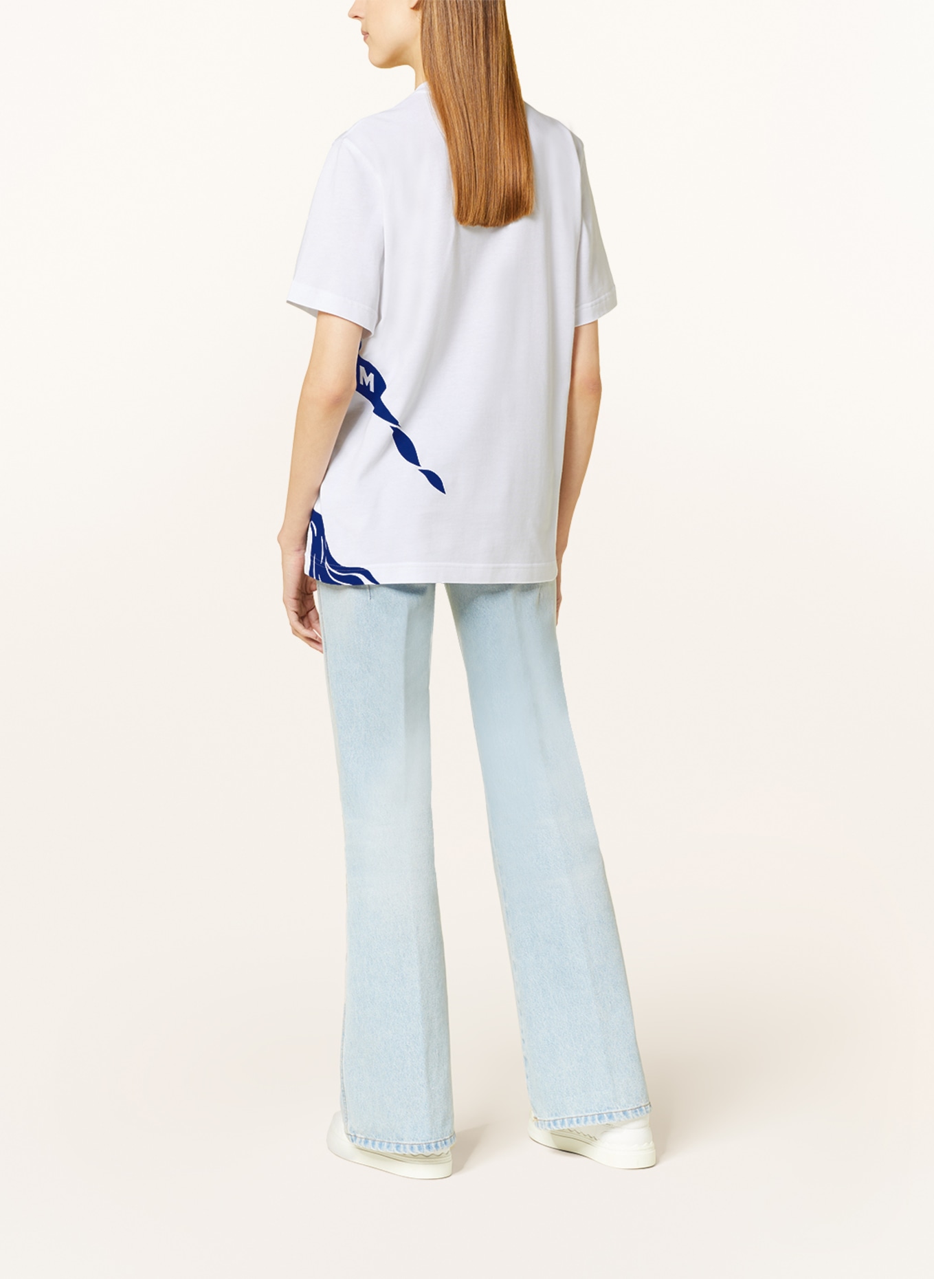 BURBERRY T-shirt RUNWAY, Color: WHITE/ BLUE (Image 3)