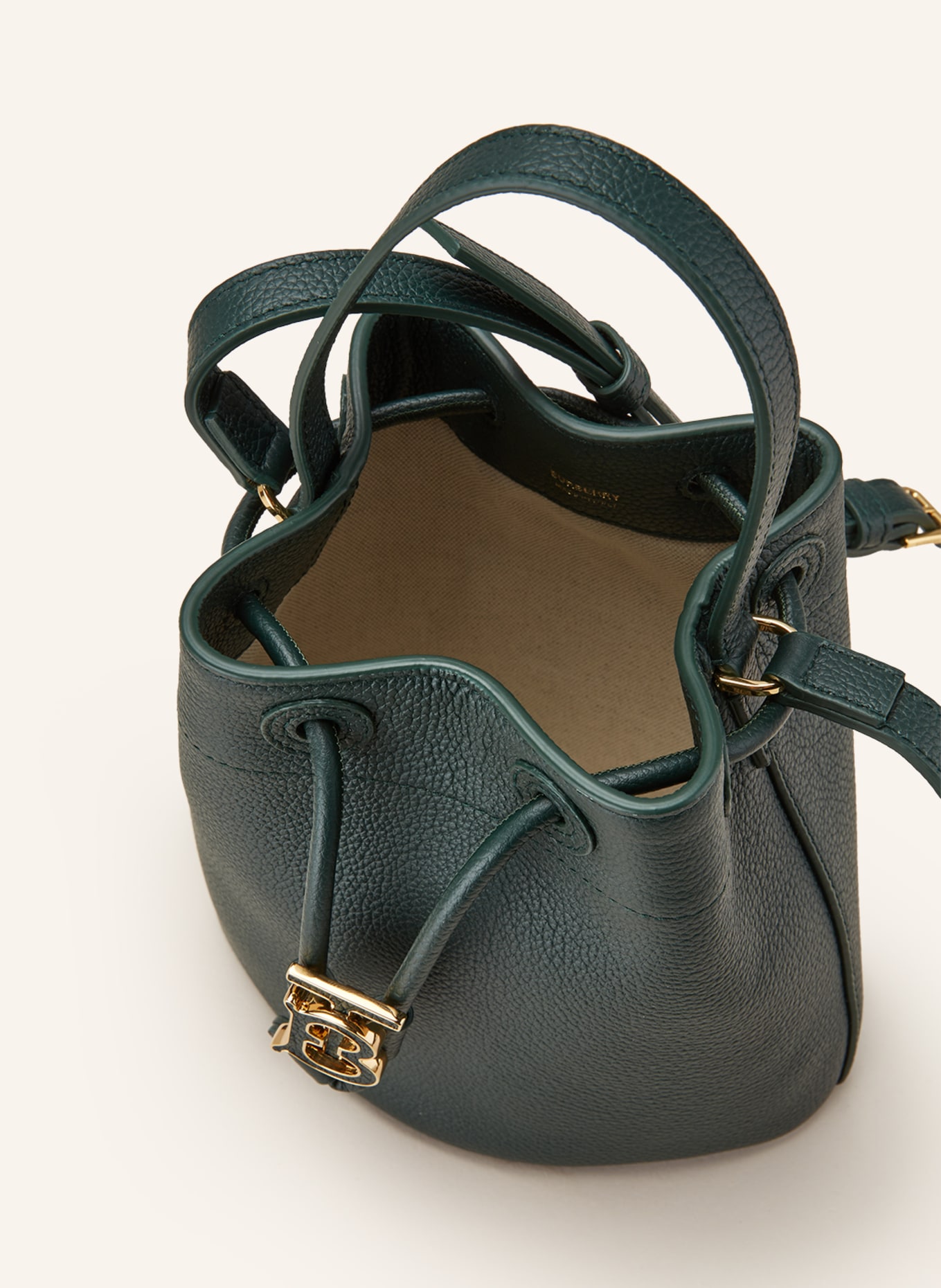 BURBERRY Pouch bag TB BUCKET BAG SMALL, Color: DARK GREEN (Image 3)