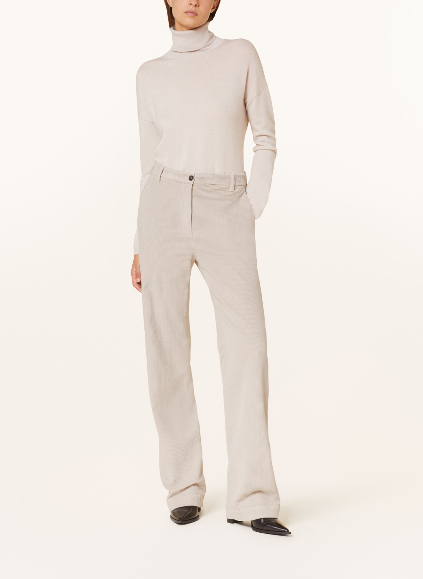 nine:inthe:morning Corduroy trousers DEEP, Color: CREAM (Image 2)