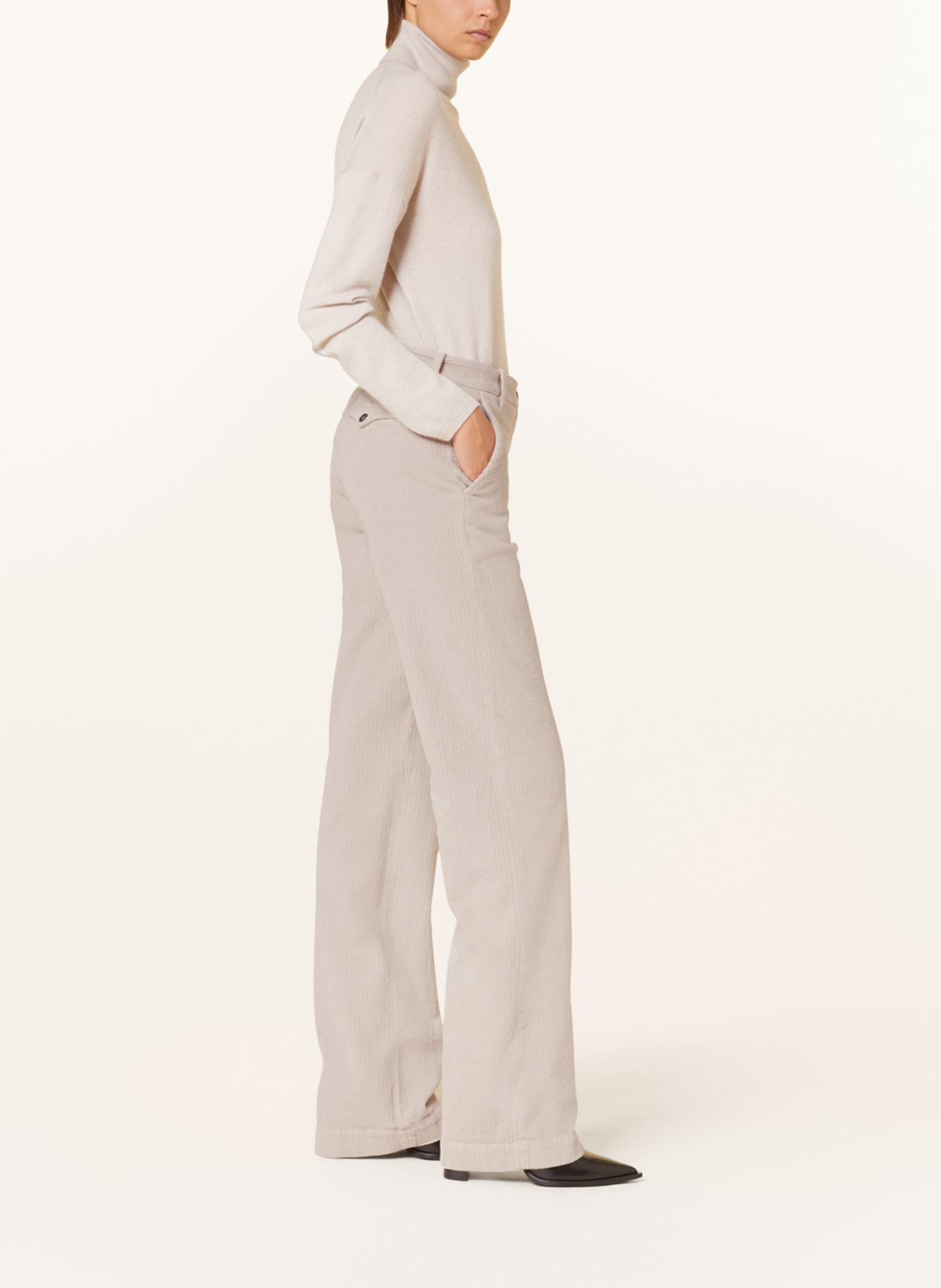nine:inthe:morning Corduroy trousers DEEP, Color: CREAM (Image 4)