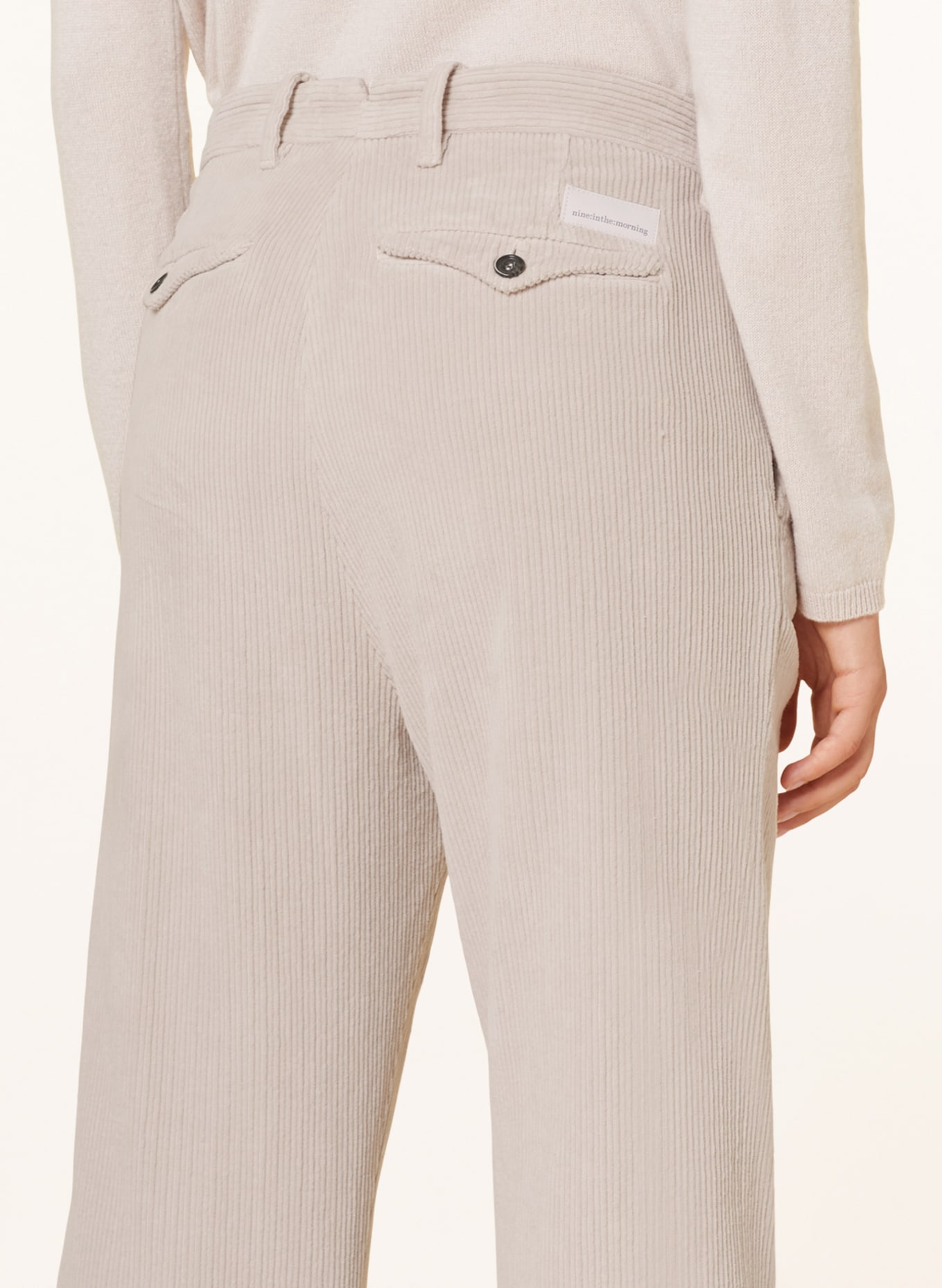 nine:inthe:morning Corduroy trousers DEEP, Color: CREAM (Image 5)