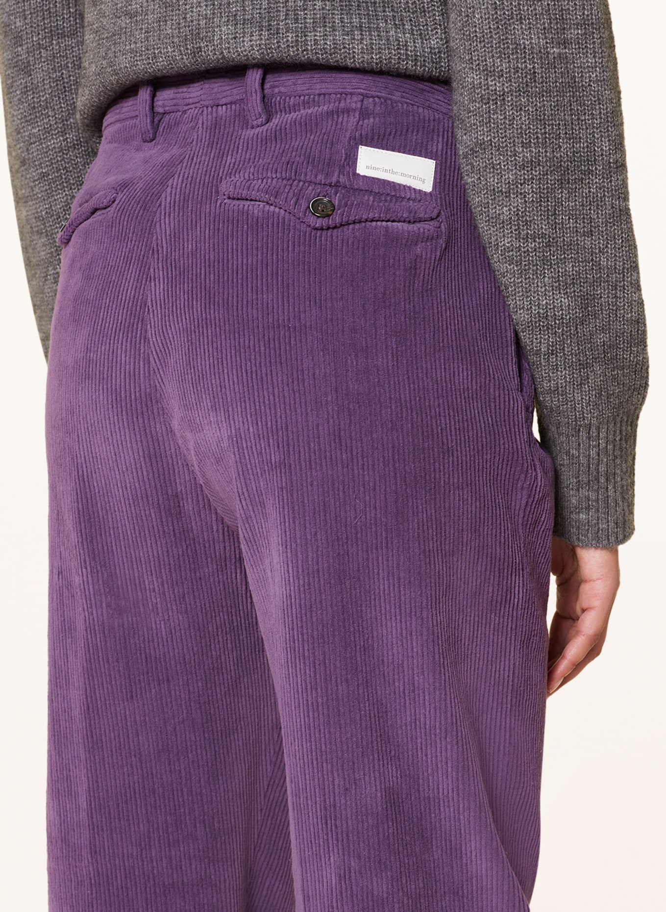 nine:inthe:morning Corduroy trousers DEEP, Color: PURPLE (Image 5)