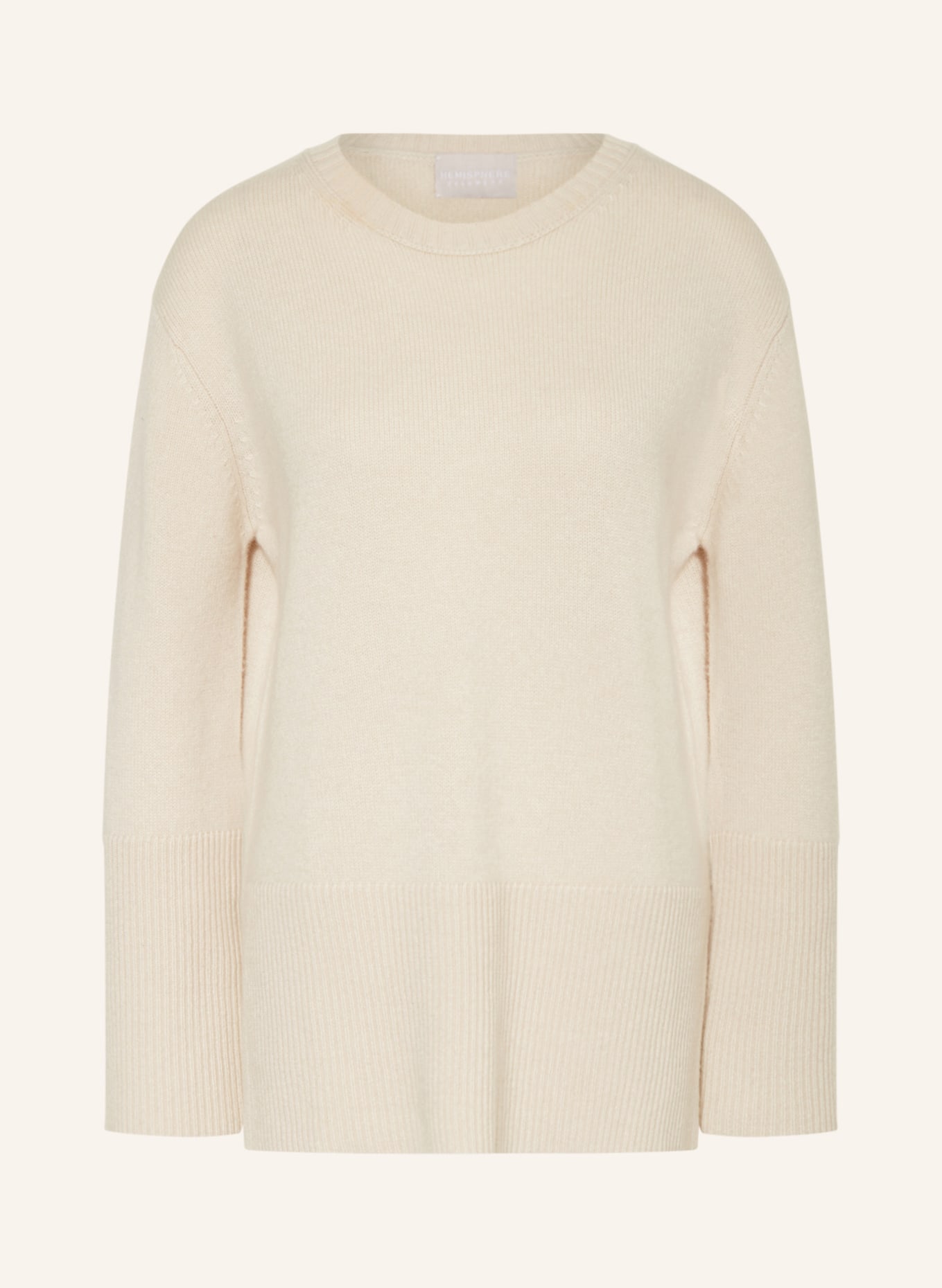 HEMISPHERE Cashmere-Pullover, Farbe: CREME (Bild 1)