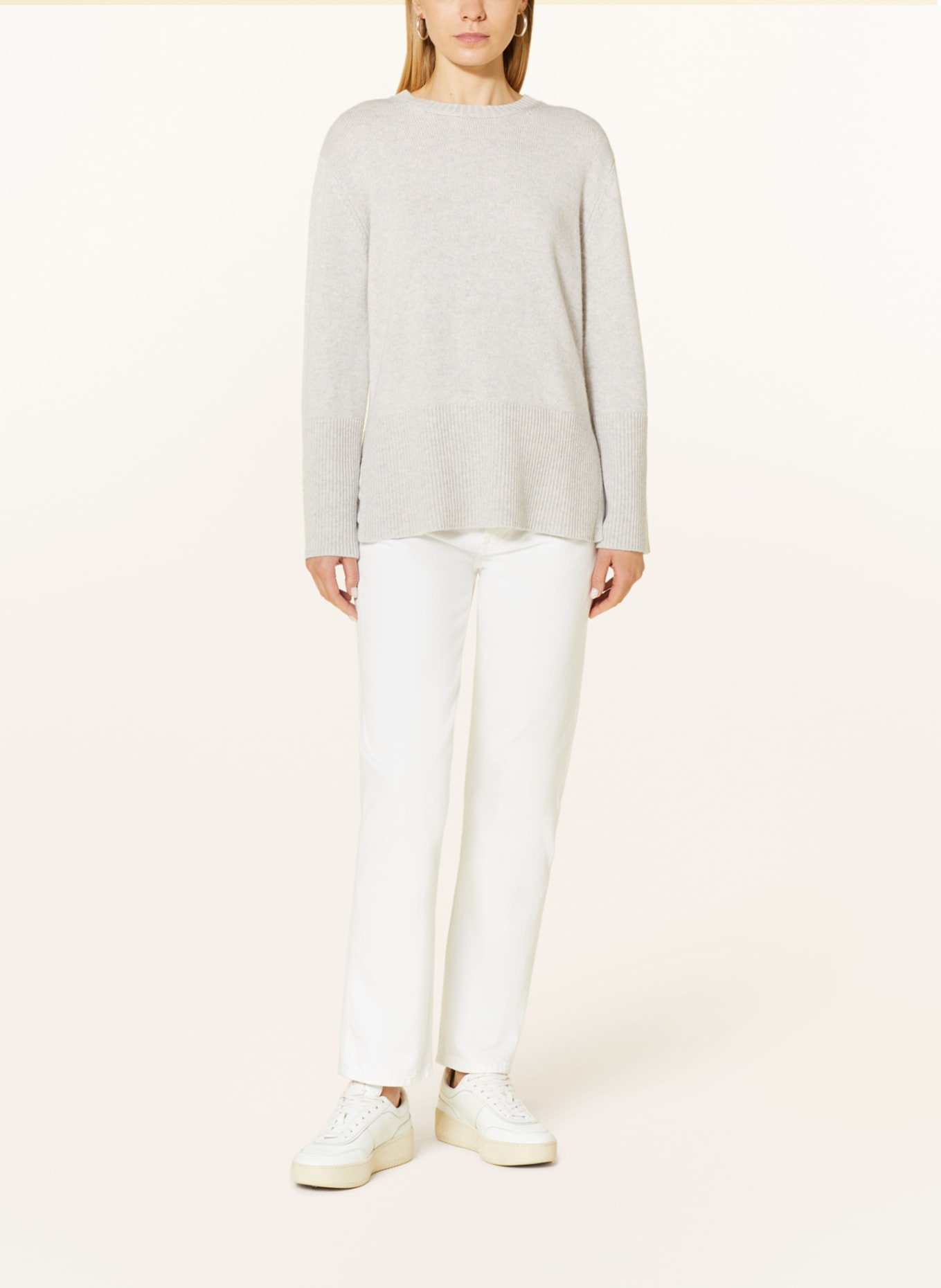 HEMISPHERE Cashmere-Pullover, Farbe: HELLGRAU (Bild 2)