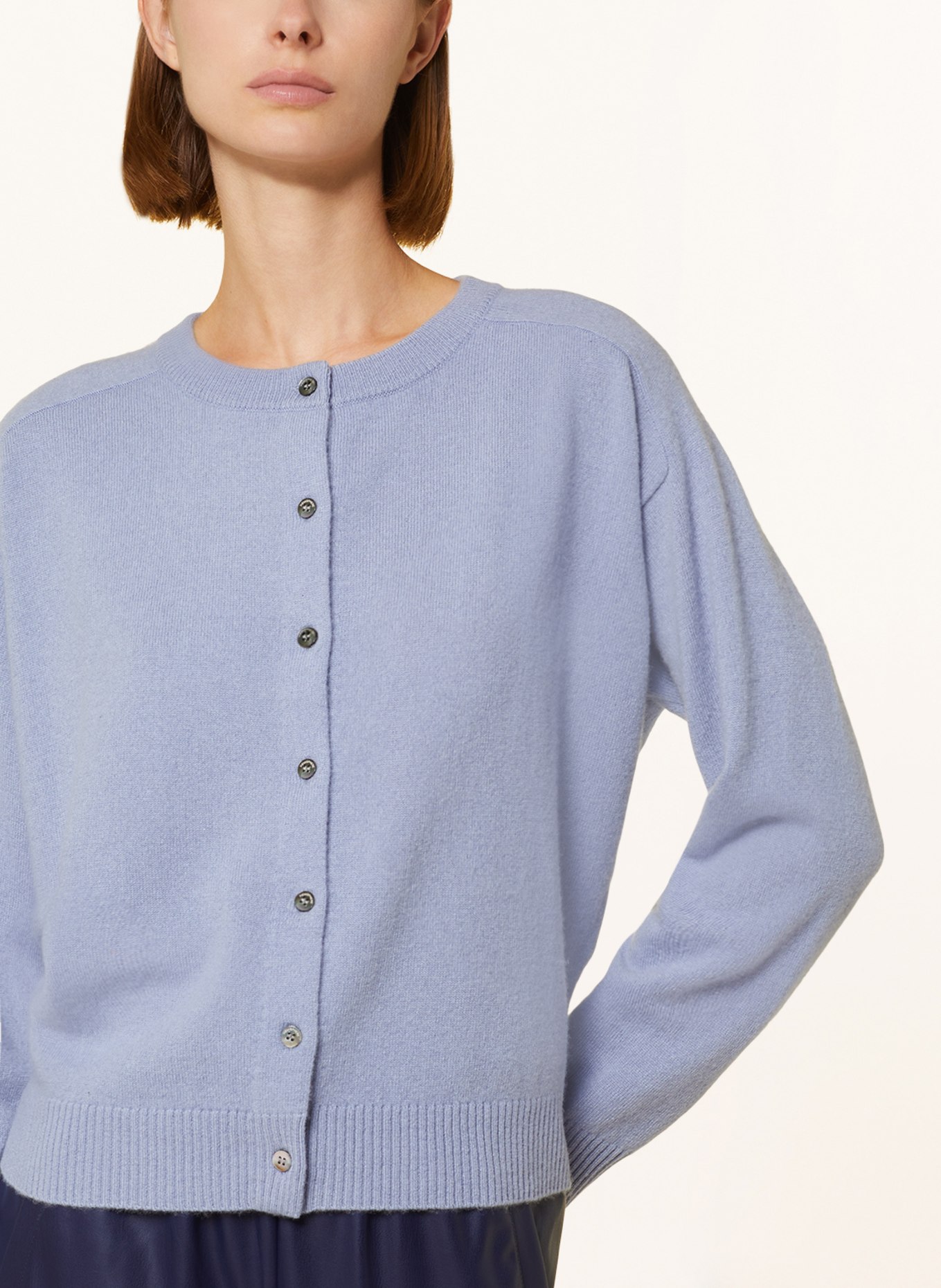 Light blue cashmere cardigan outlet