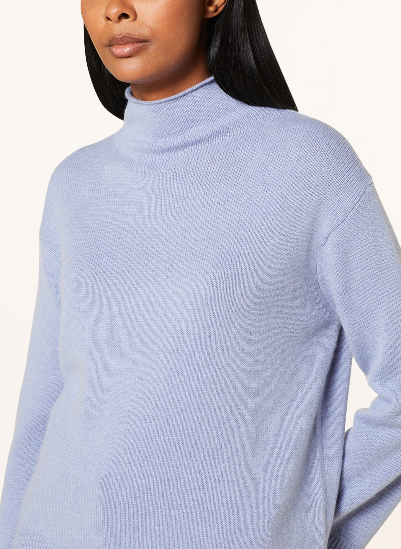 HEMISPHERE Sweter z dodatkiem kaszmiru, Kolor: JASNONIEBIESKI (Obrazek 4)