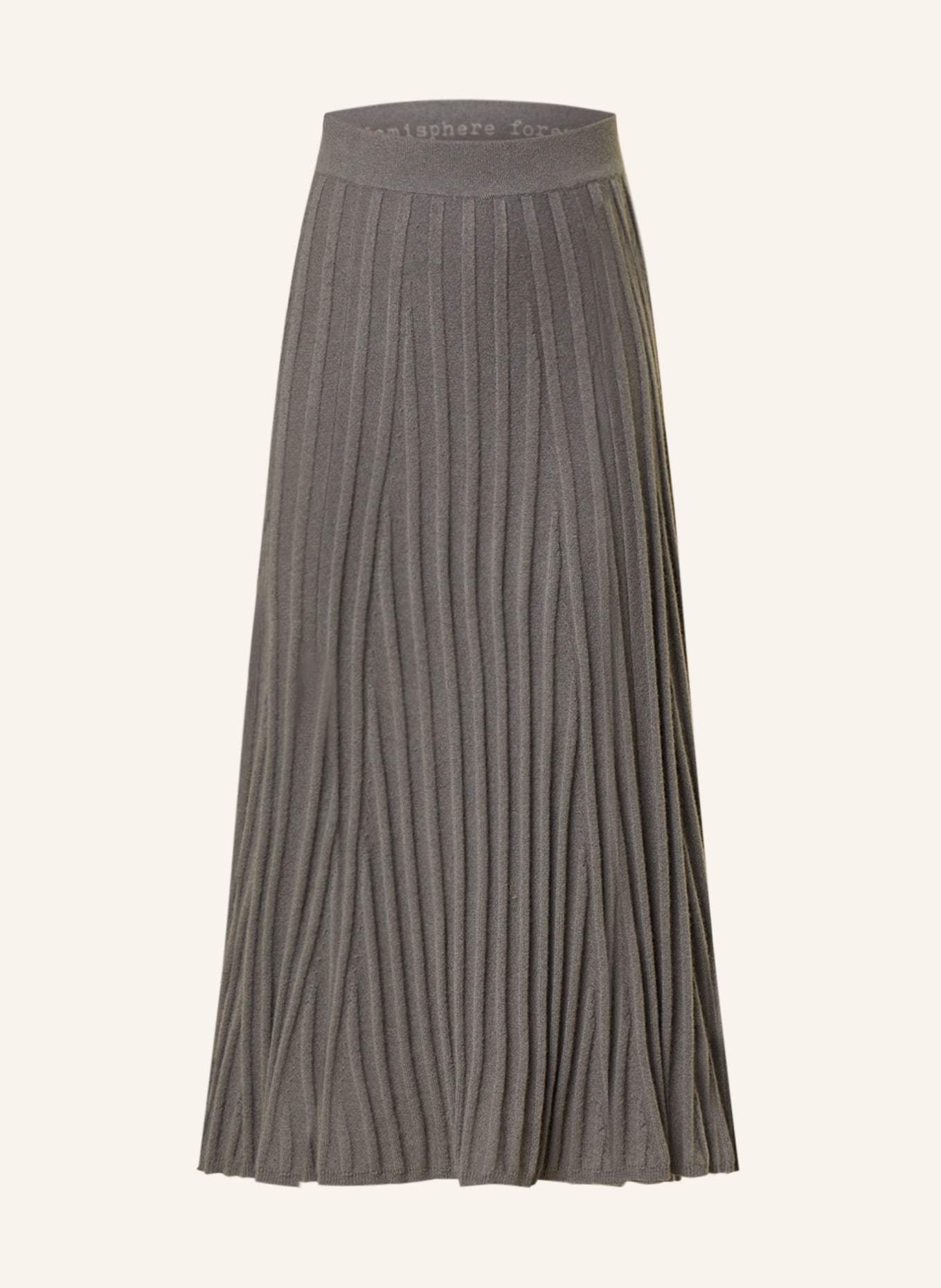 HEMISPHERE Úpletová sukně z kašmíru, Barva: ŠEDÁ (Obrázek 1)
