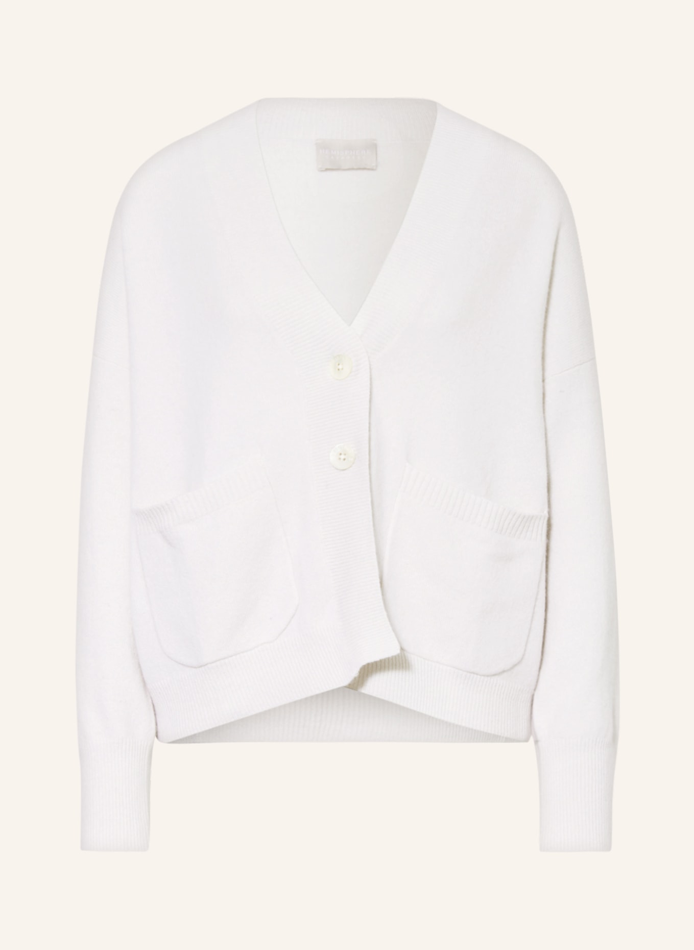 HEMISPHERE Cashmere cardigan, Color: 176 snowflake (Image 1)